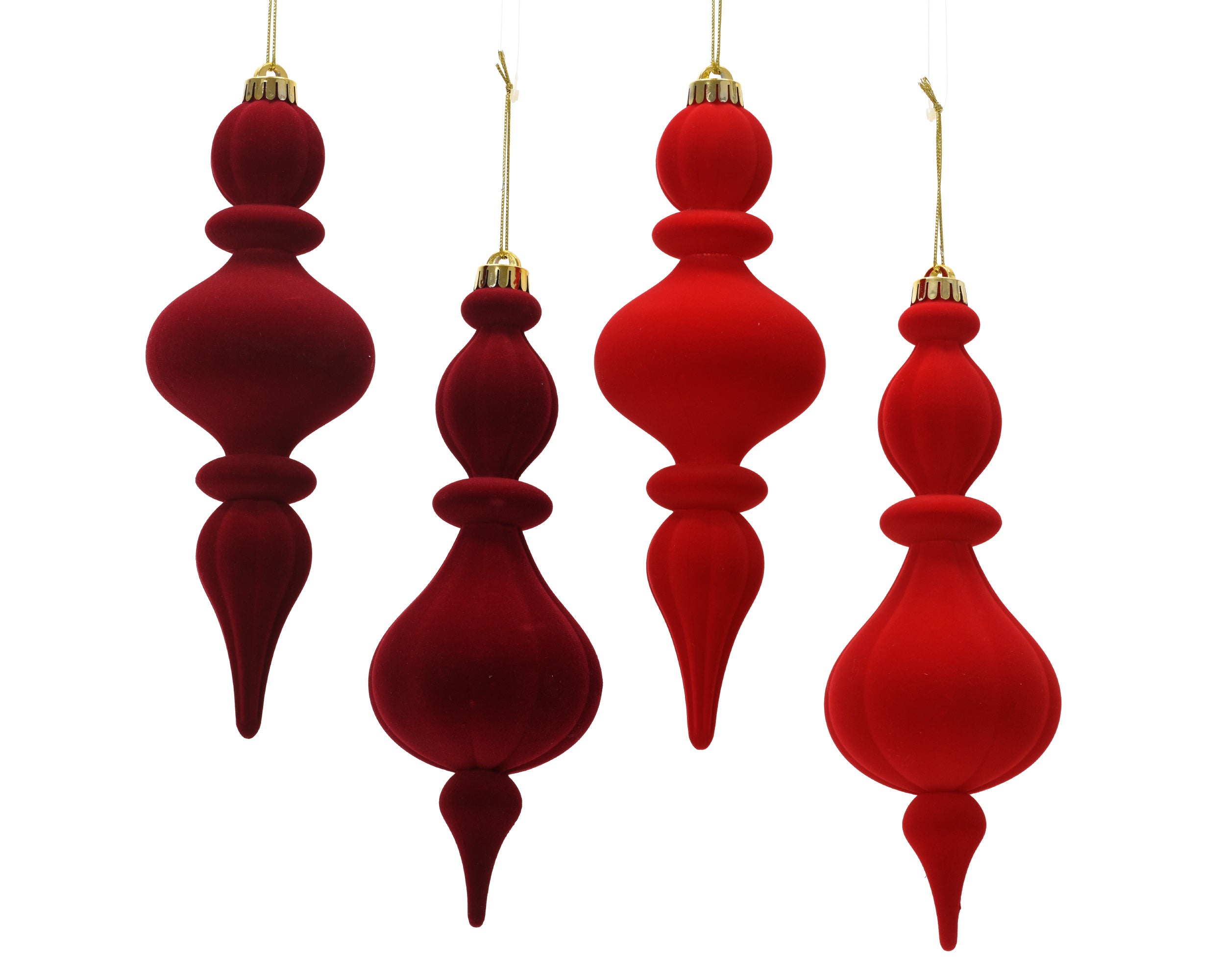 Decoris shatterproof ornament red drop