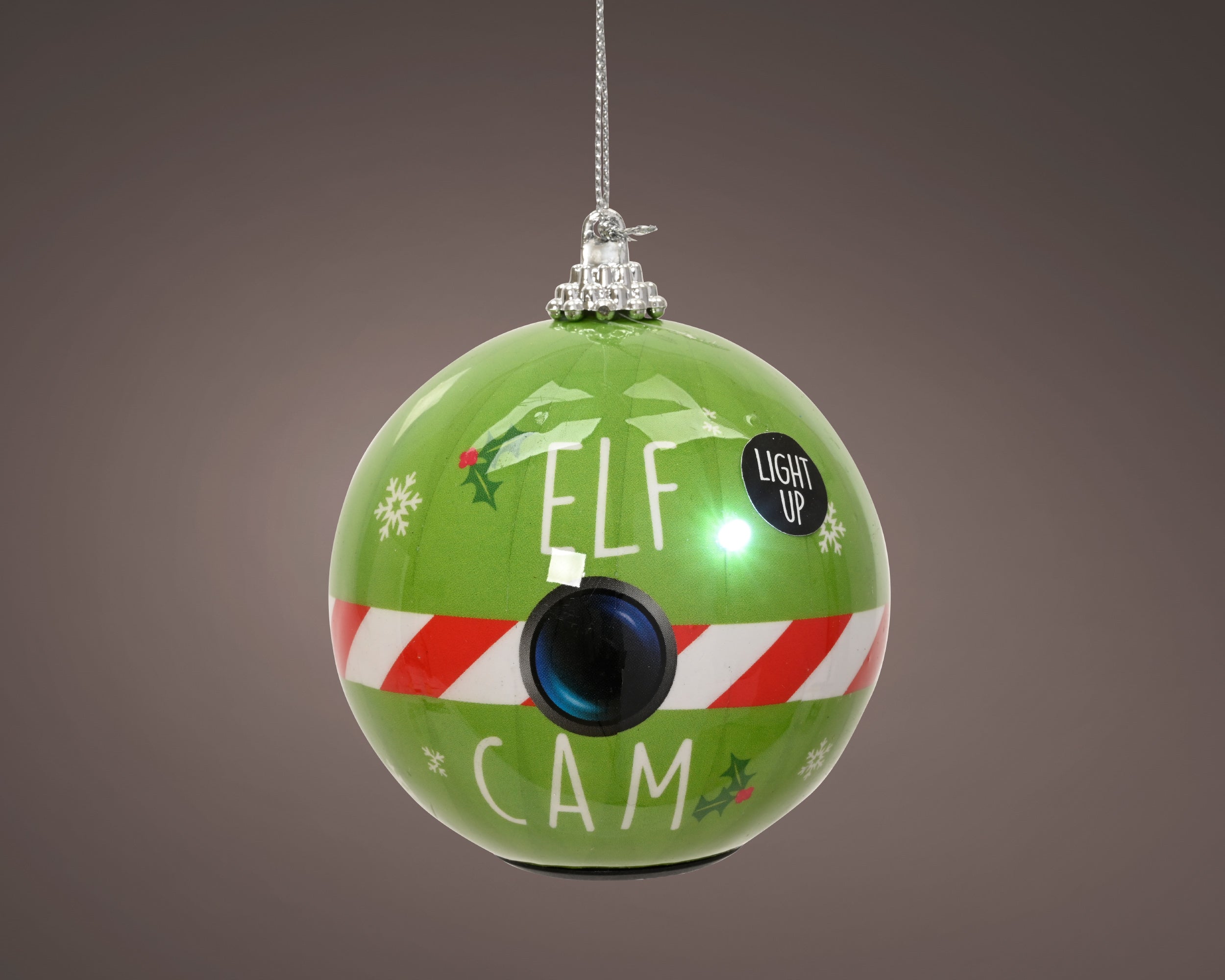 Lumineo LED baubles green 8 cm