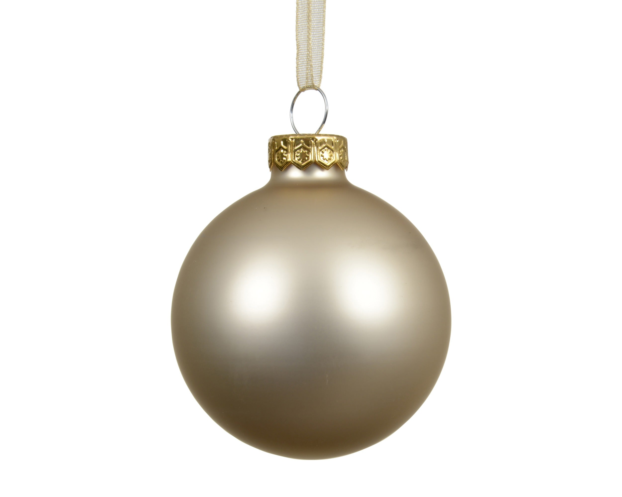 Decoris bauble glass pearl 15 cm