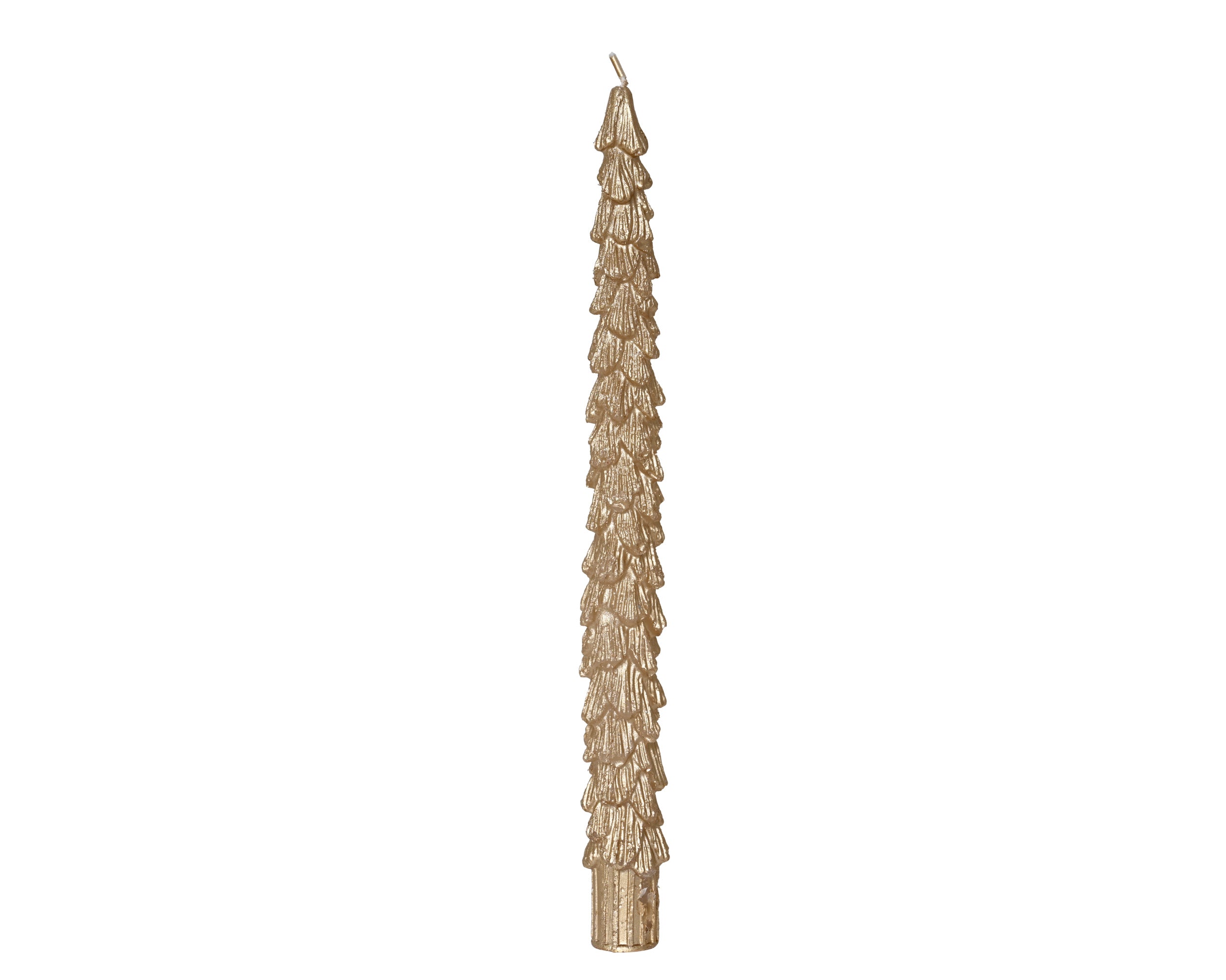 Decoris Dinner Candle Tree 25 cm Metallic Gold