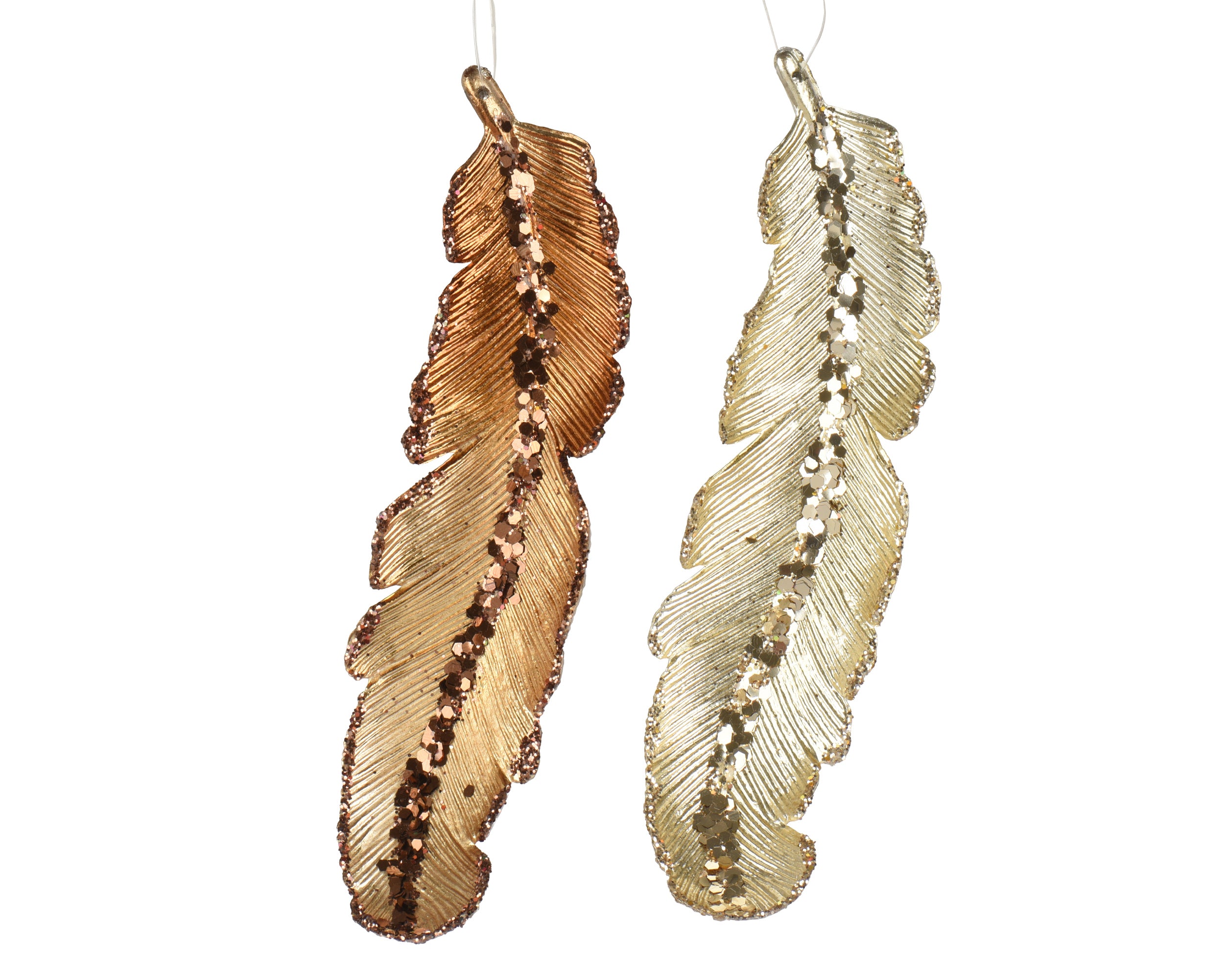 Decoris hanging decoration acrylic feather 19 cm