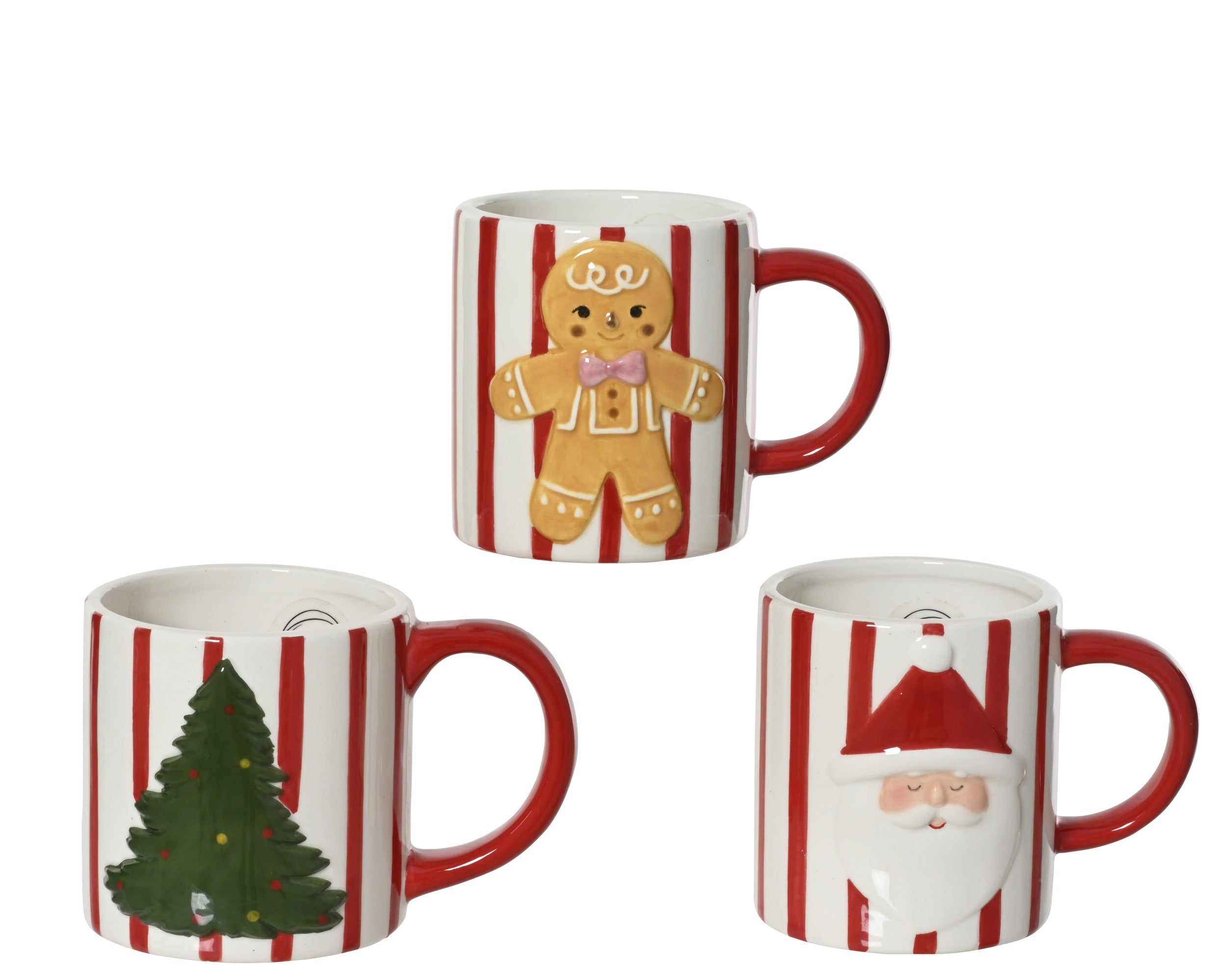 Christmas Mug Dolomite 10 cm Multi Assorted Designs