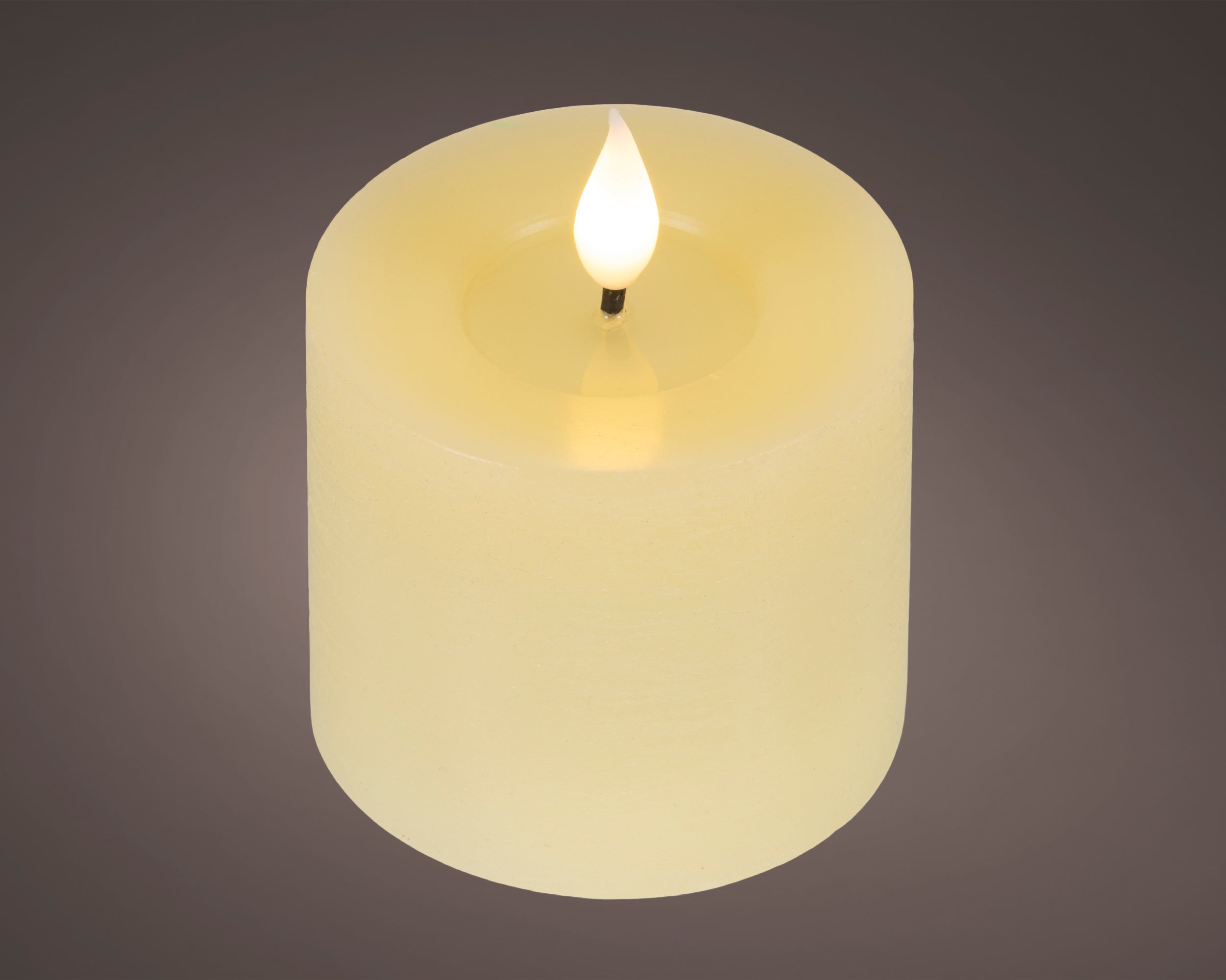 Lumineo Rustic LED Wick Candle, Warm White
