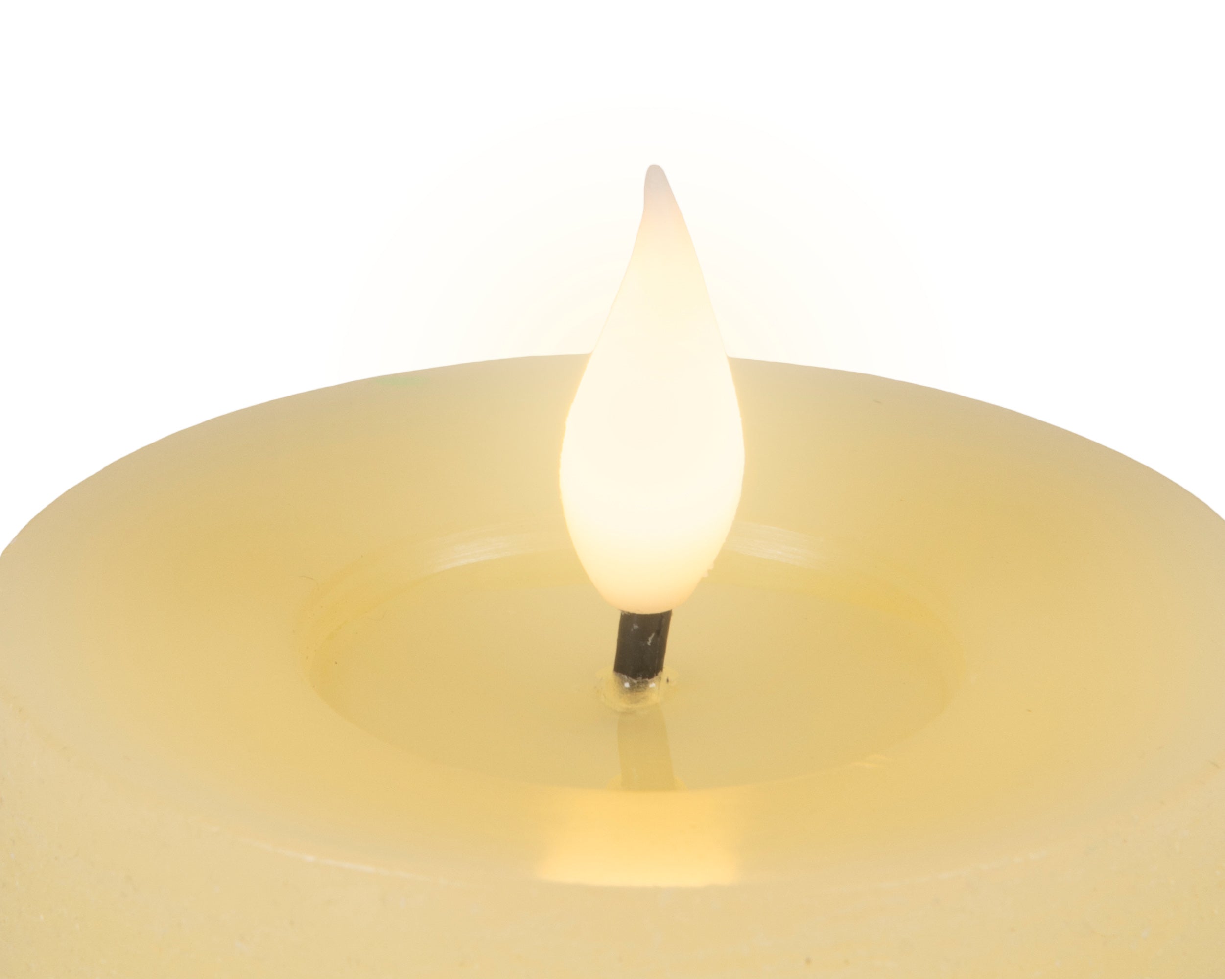 Lumineo Rustic LED Wick Candle, Warm White
