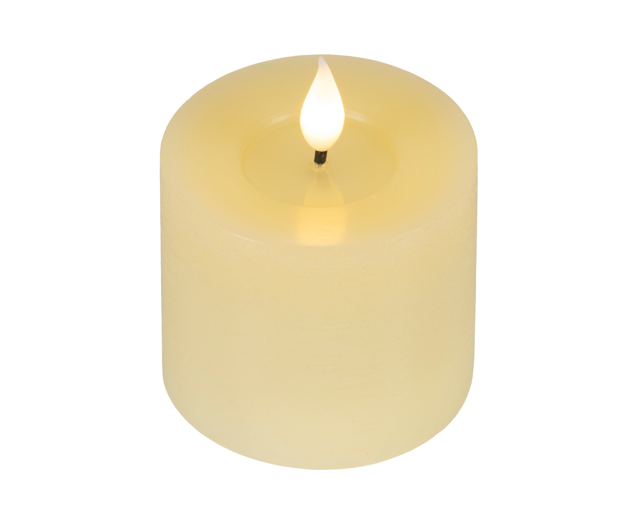 Lumineo Rustic LED Wick Candle, Warm White