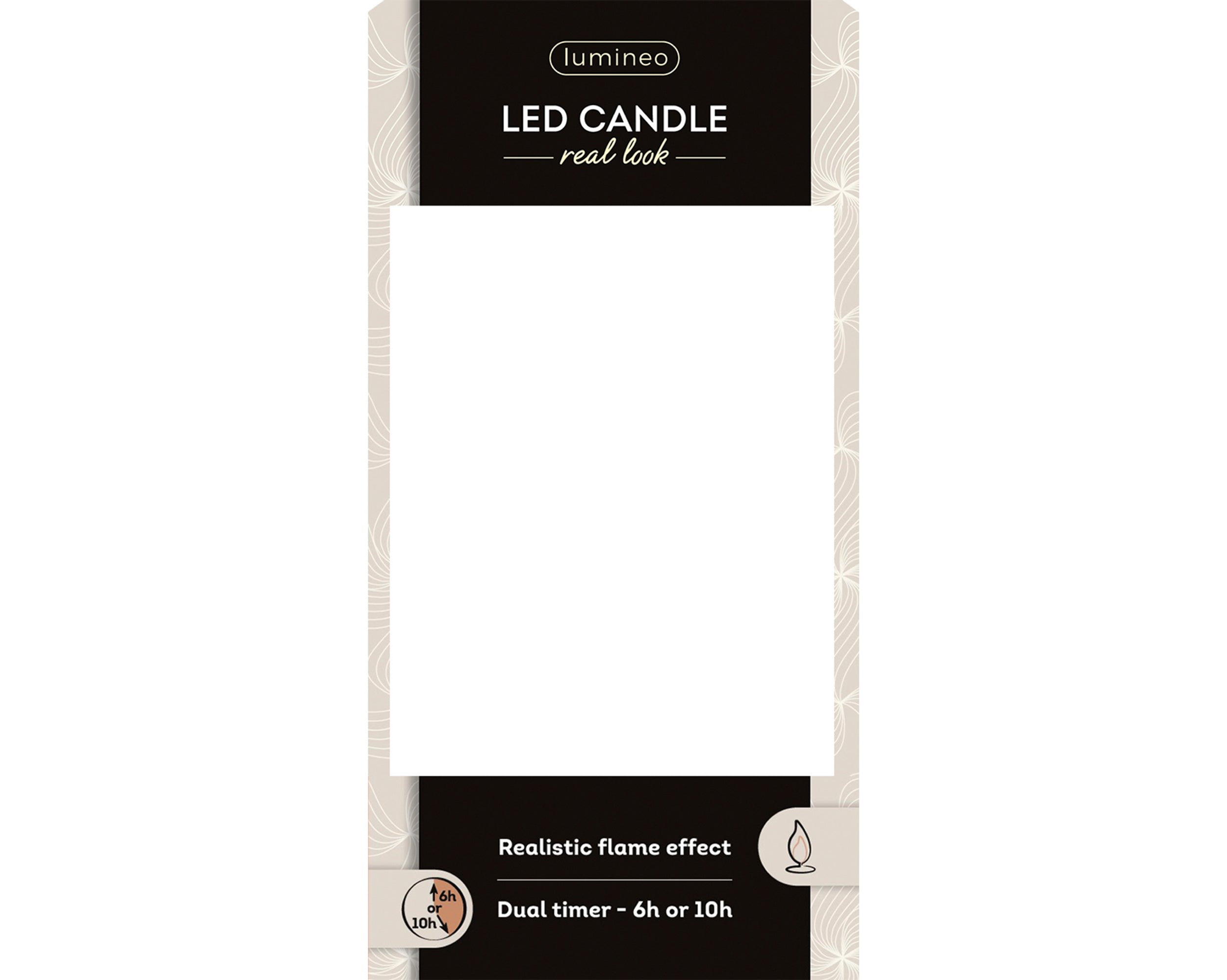 Lumineo Rustic LED Wick Candle