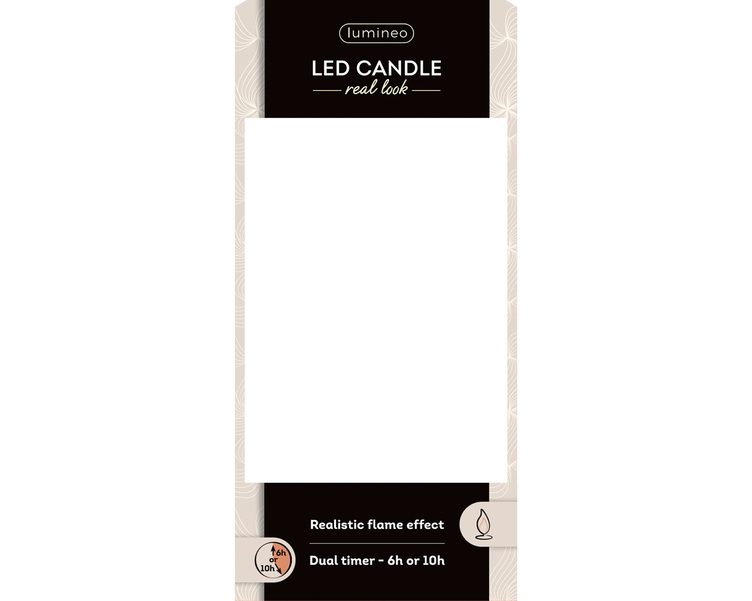 Lumineo Rustic Battery Wick Candle