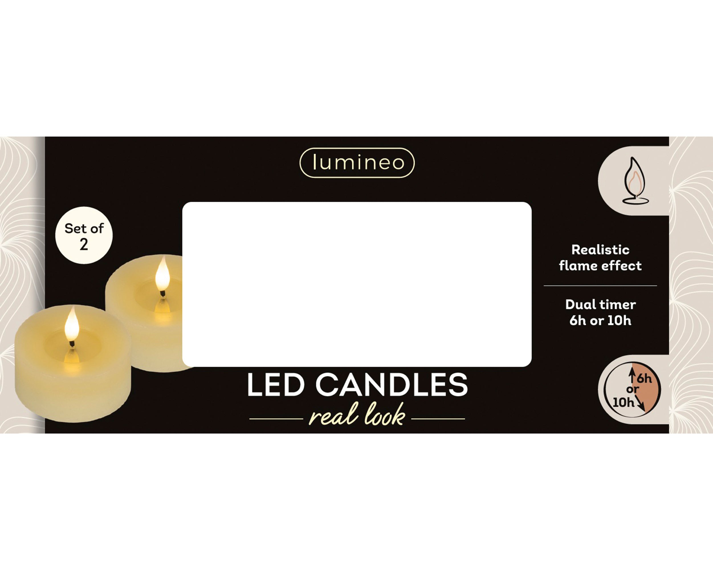 Lumineo Rustic Wick Flame Tealight