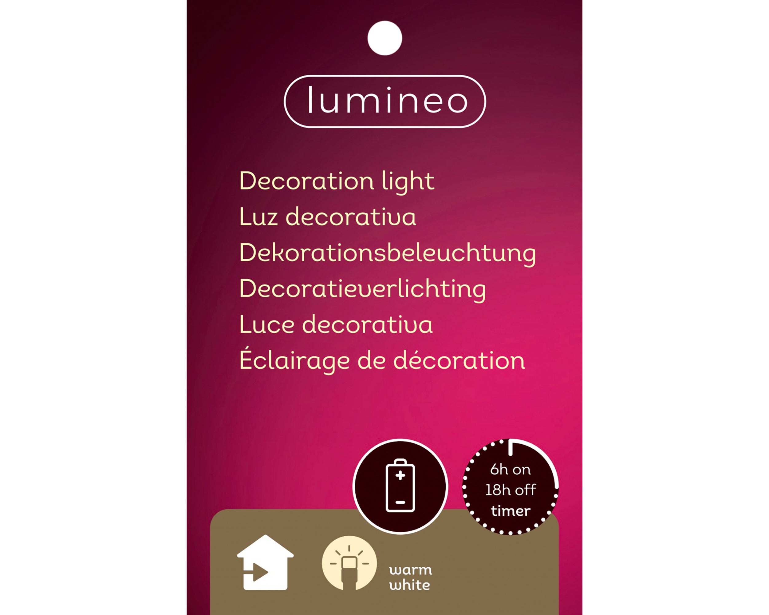 Lumineo illuminated figure - bear multi 49 cm warm white