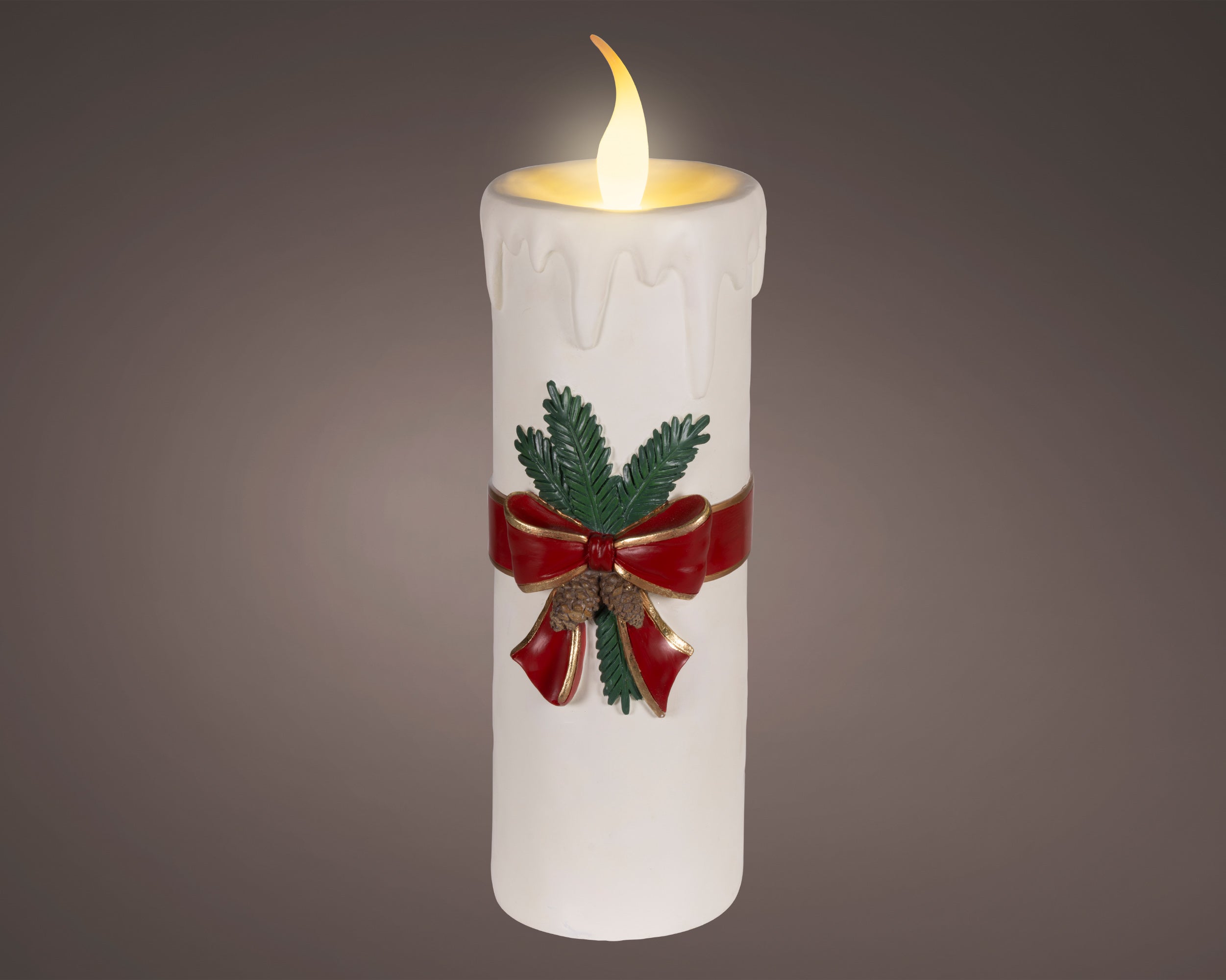 Lumineo LED candle white 55.7 cm