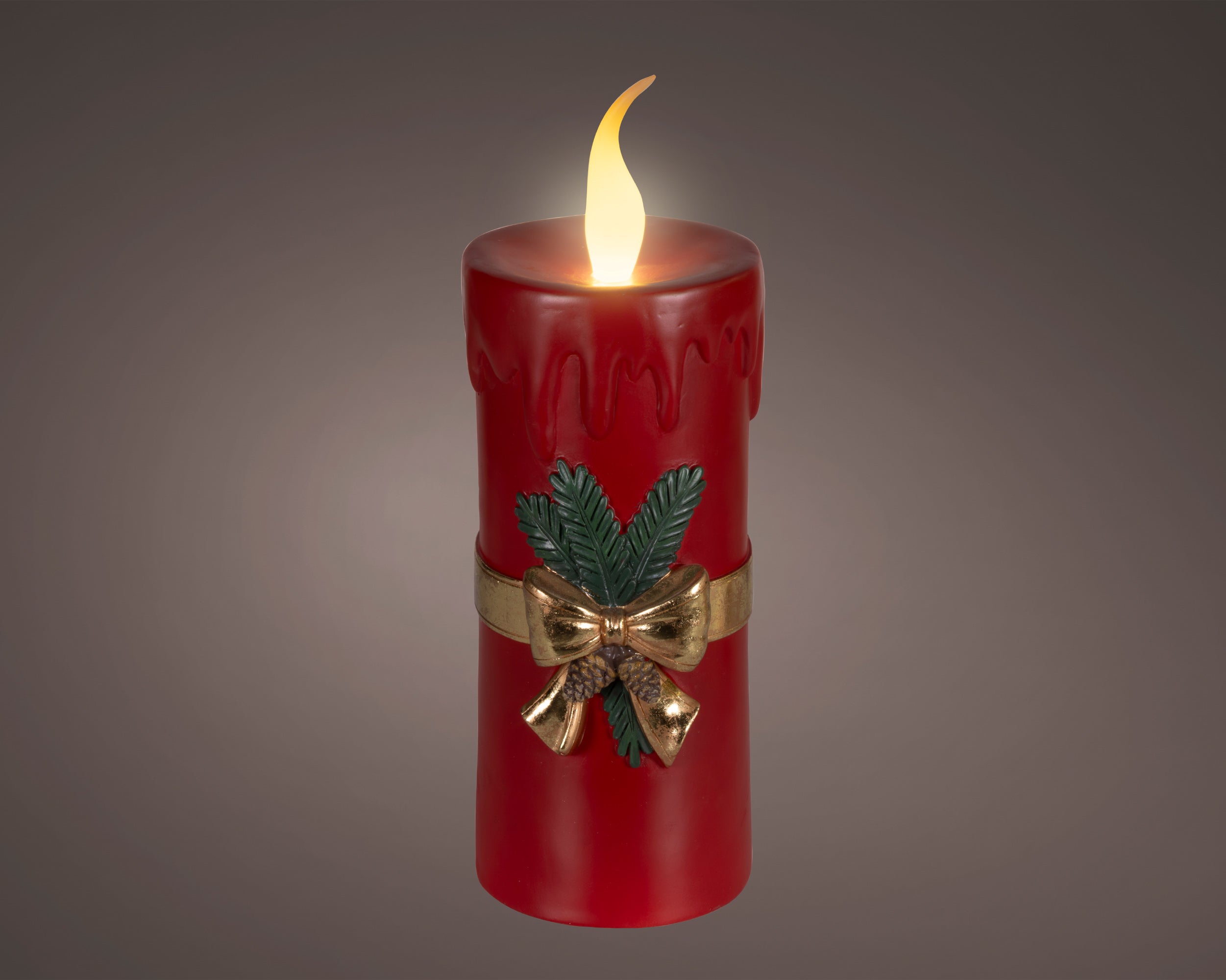 Lumineo LED candle star red 44 cm