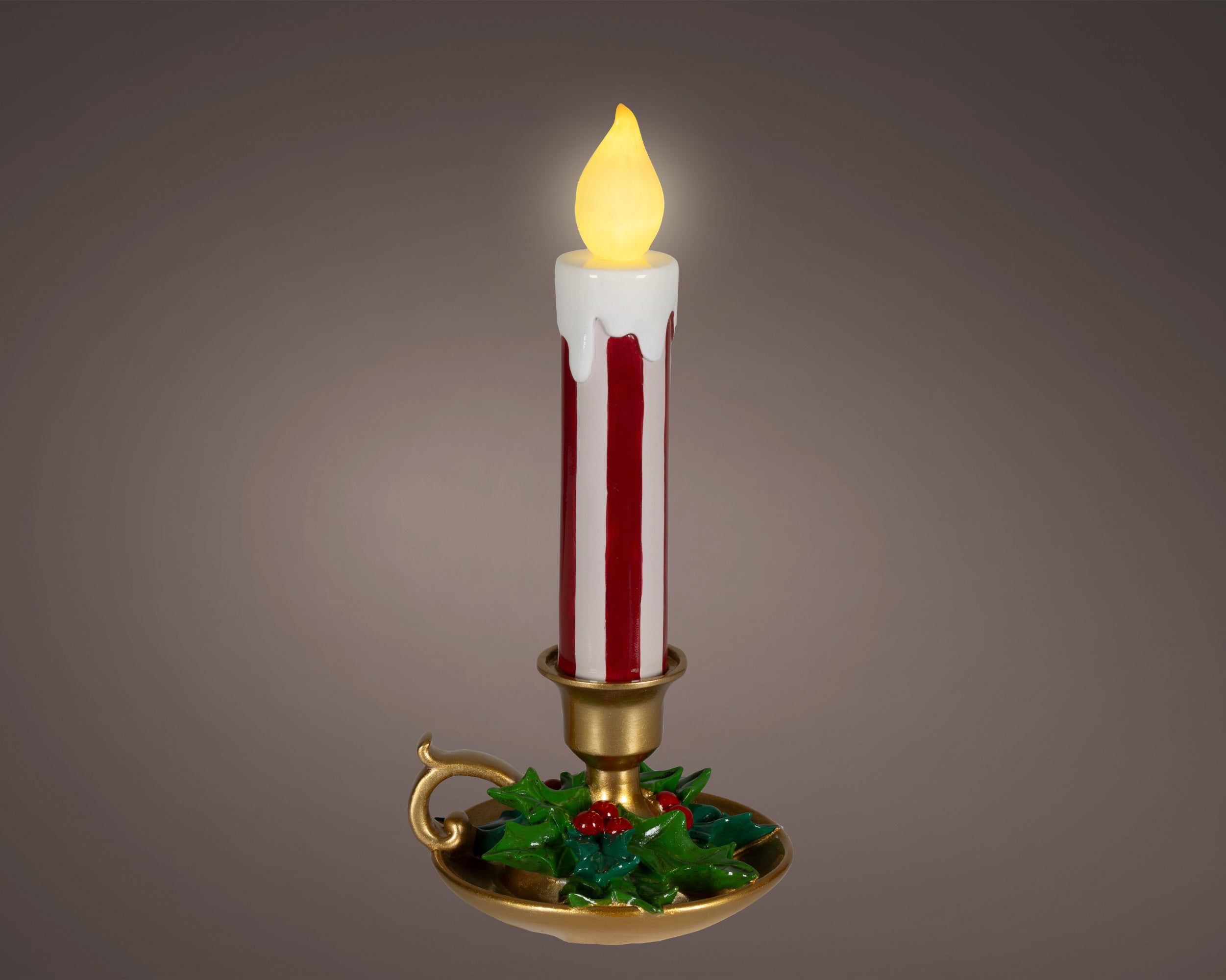 Lumineo LED Candle Cone Shape Gold 18.2 cm