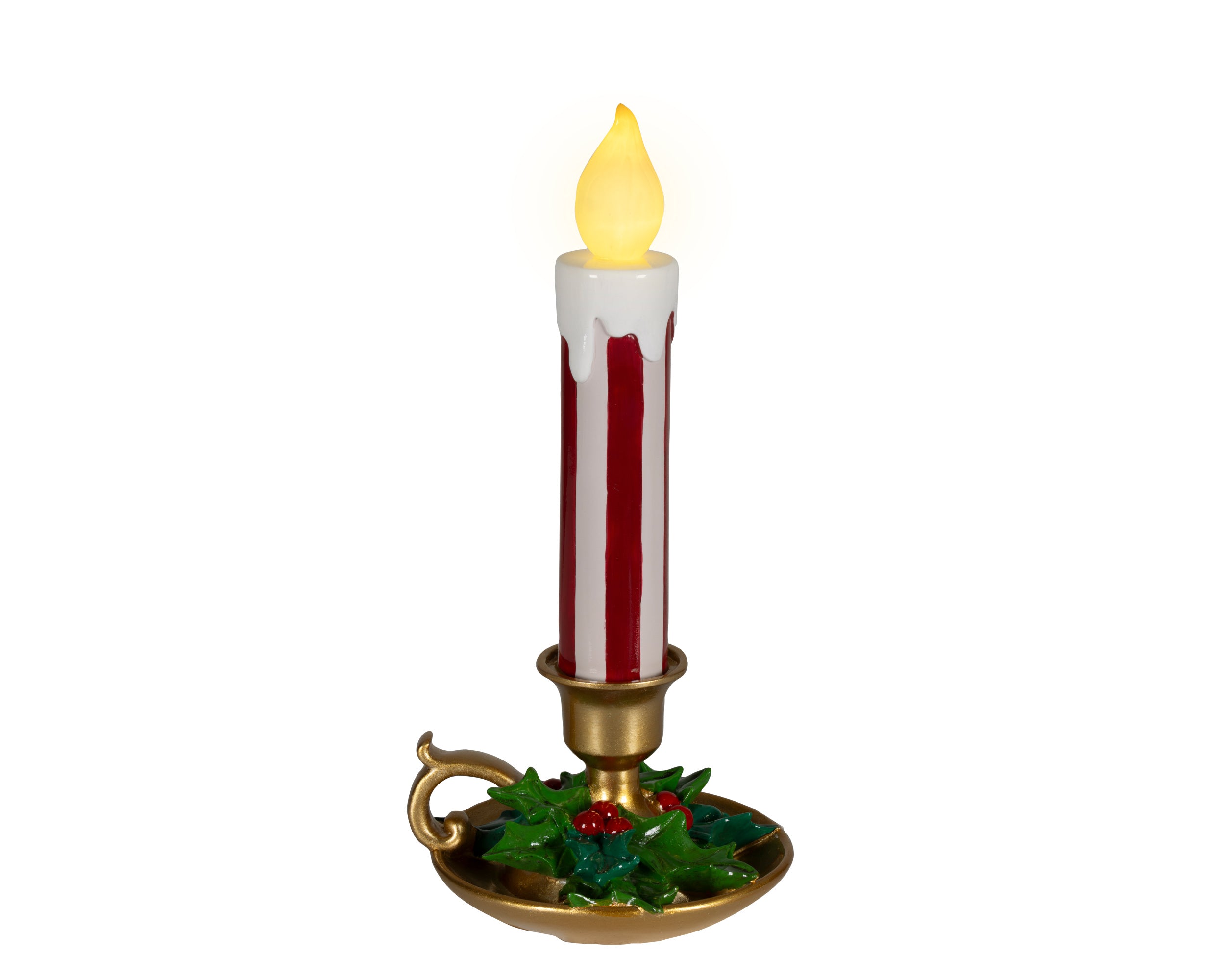 Lumineo LED Candle Cone Shape Gold 18.2 cm