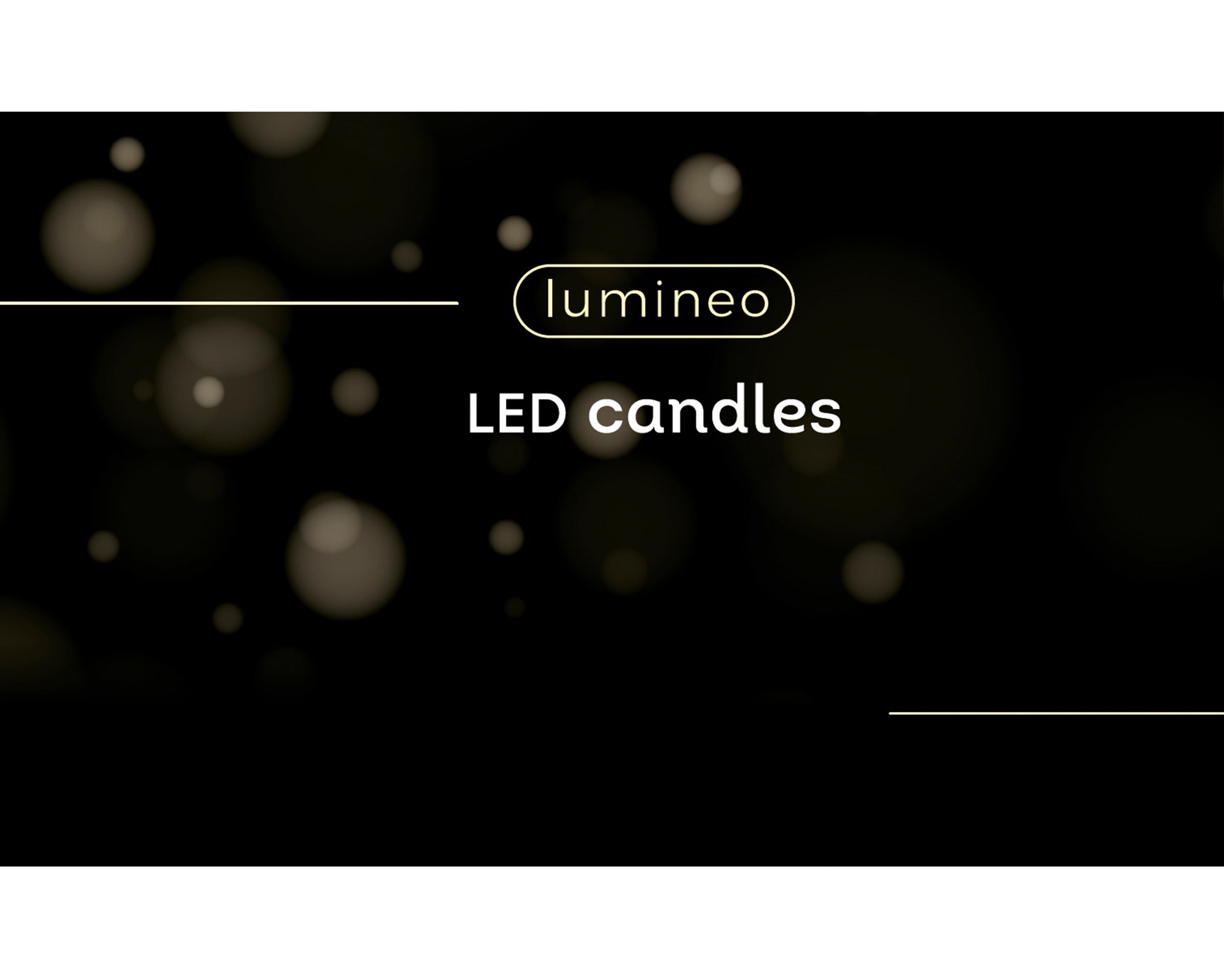 Lumineo LED wick dinner candle brown 24.5 cm