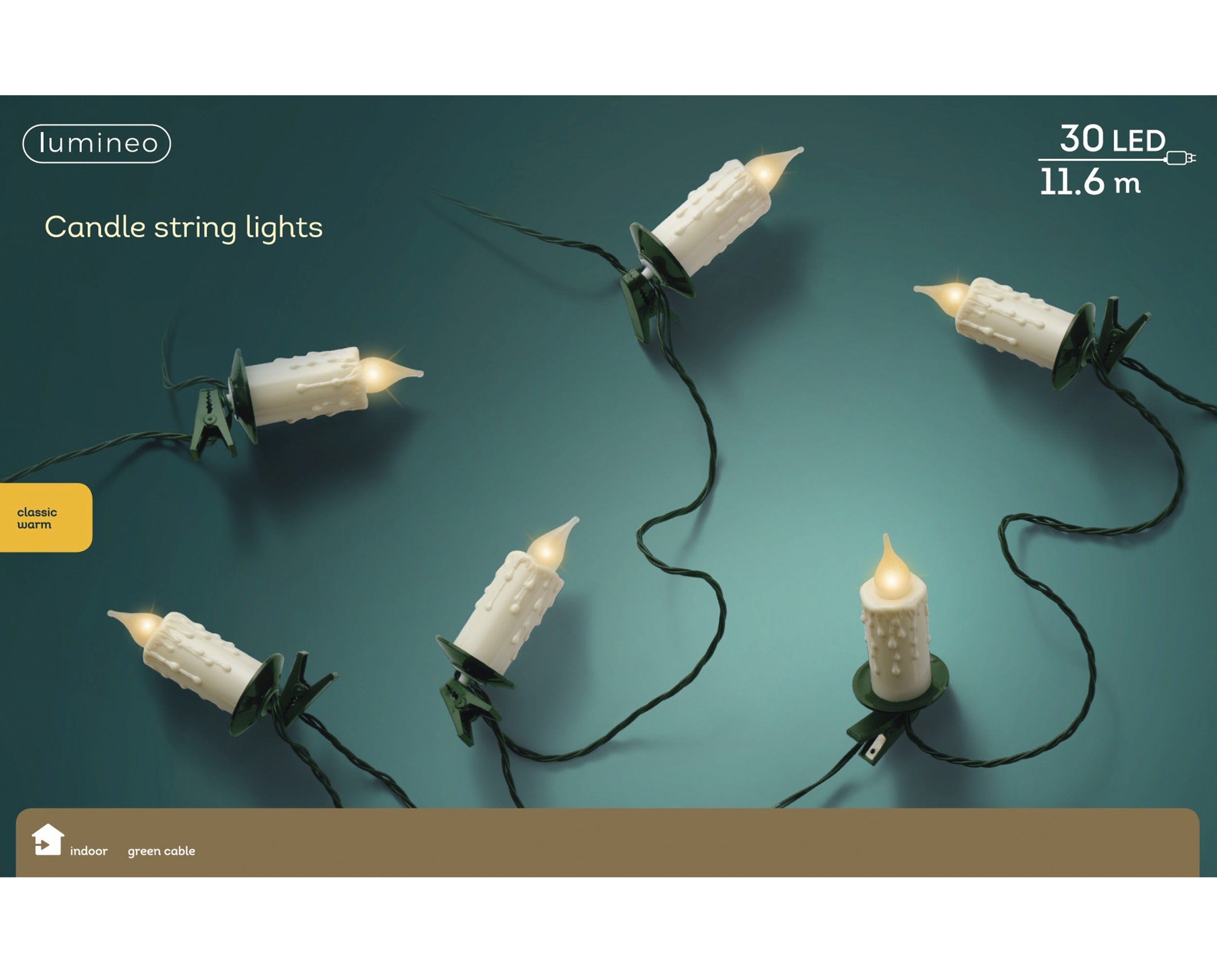 Lumineo Candles Classic Warm 1160 cm