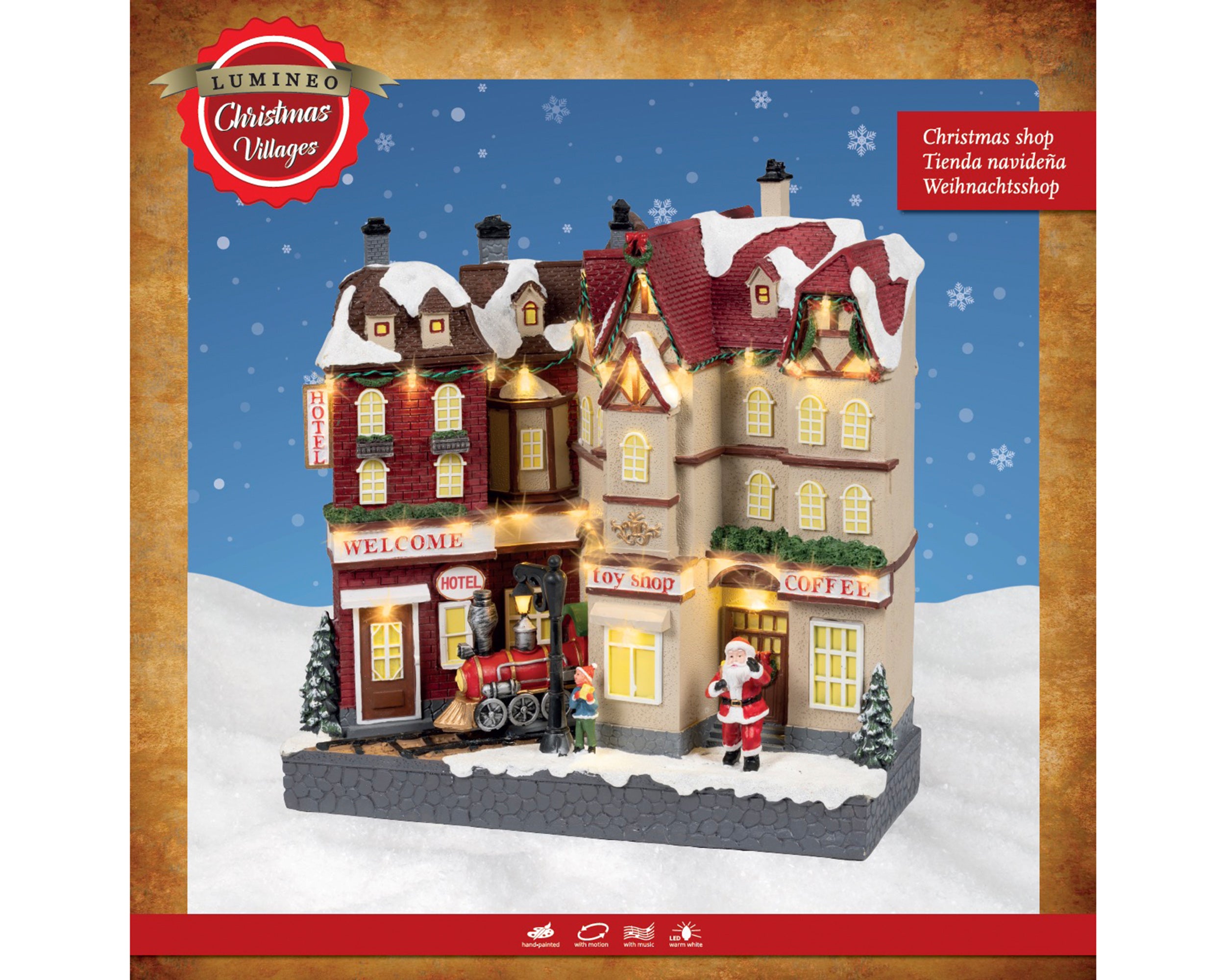 Lumineo illuminated figure - scenery warm white 32 cm