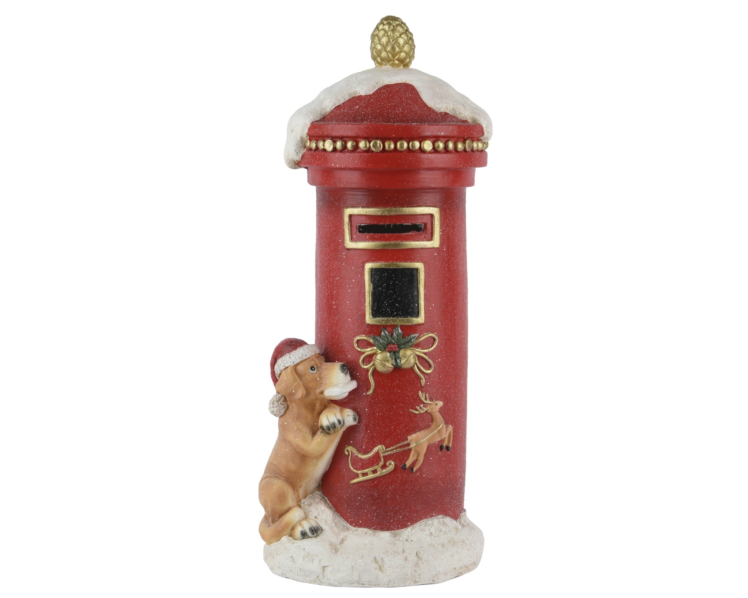 Decoris Christmas Mailbox Figure 70 cm Red Magnesium