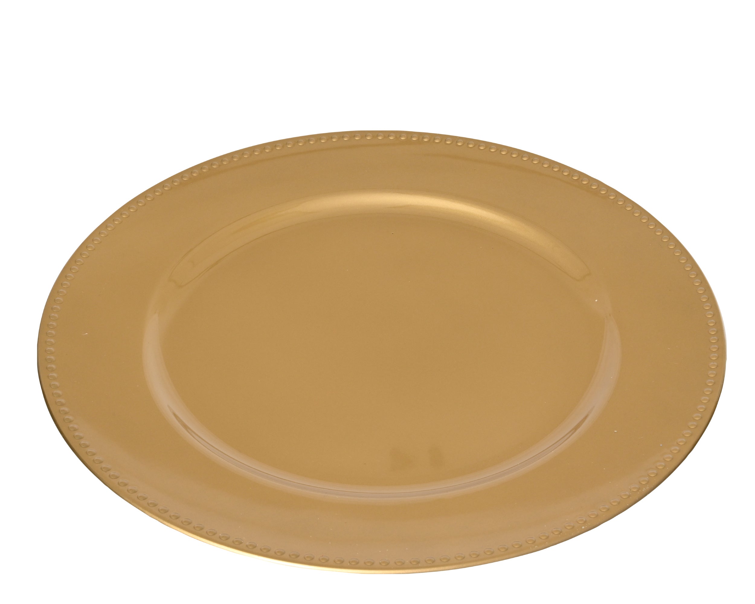 Decoris Round Deco Plate Gold 33 cm