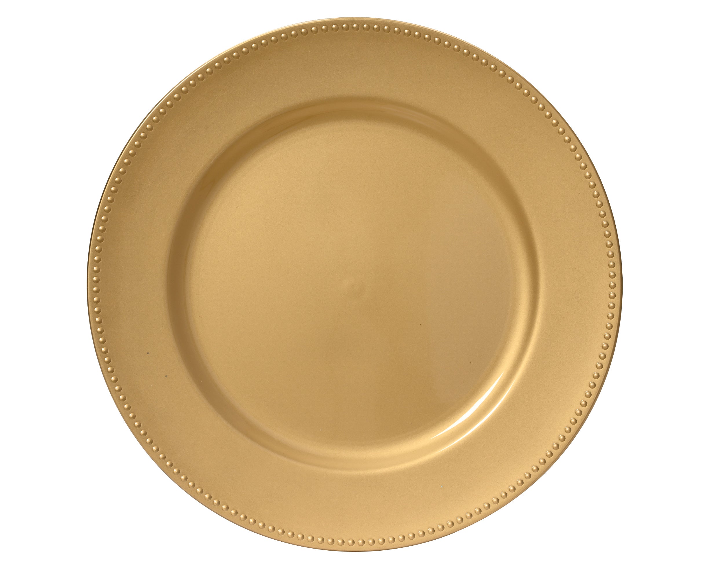 Decoris Round Deco Plate Gold 33 cm