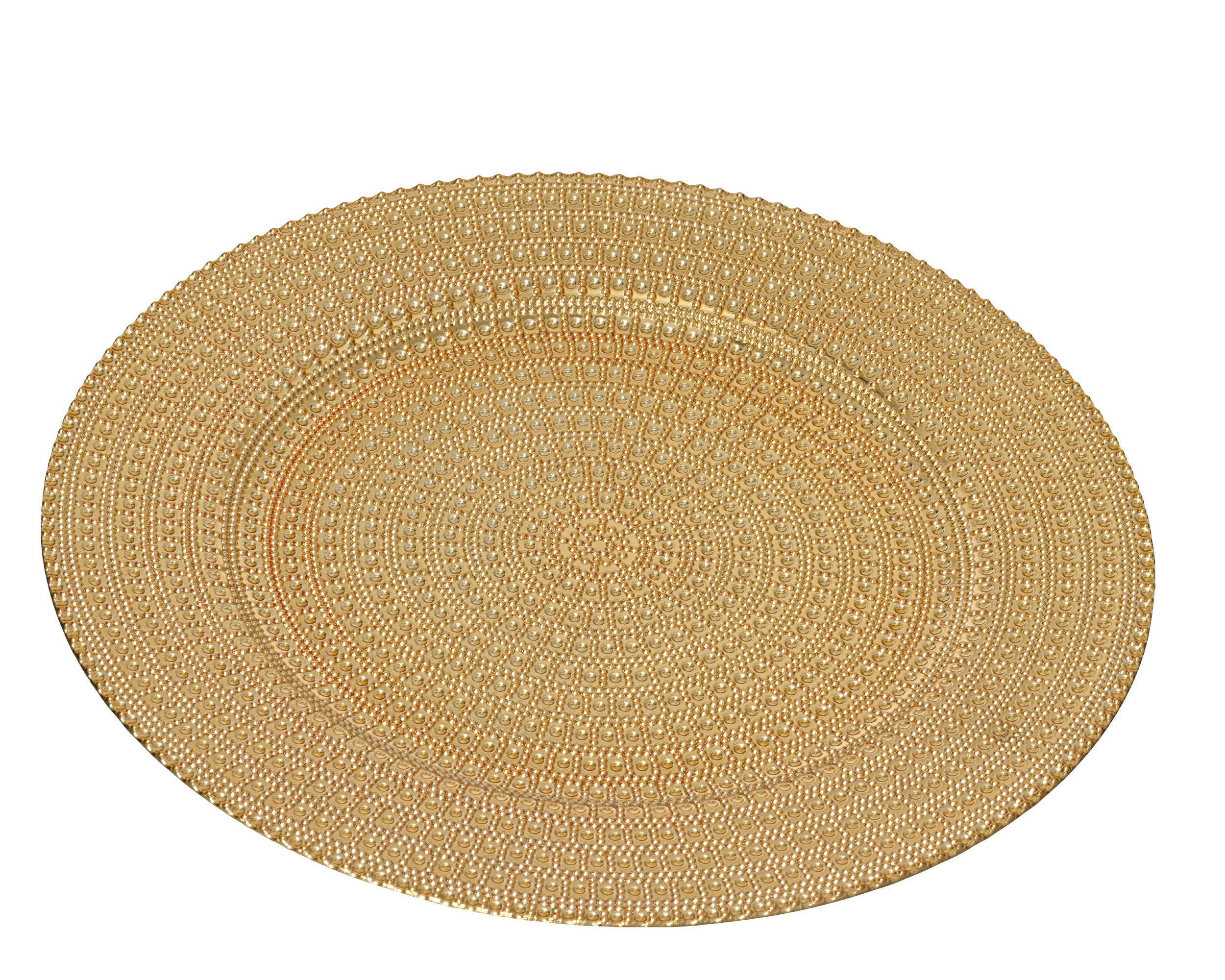 Decoris Deco Plate Gold Round 33 cm