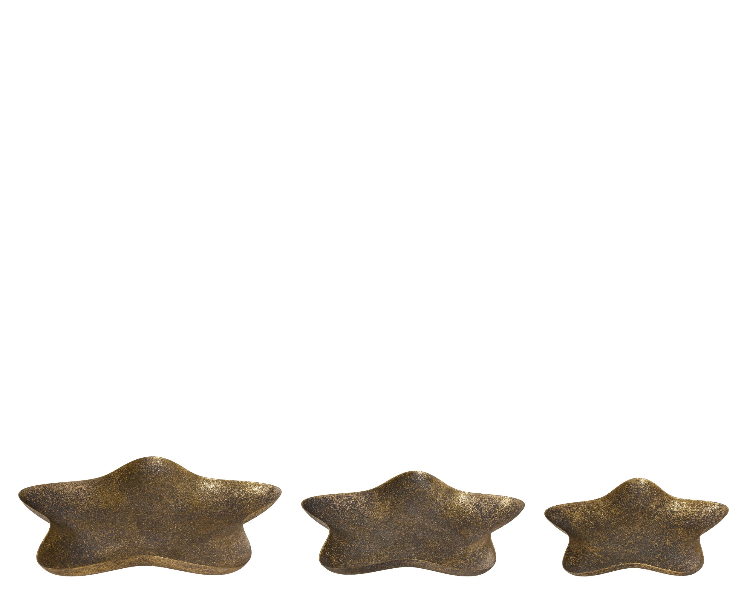 Decoris Deco Plate Star 28.5 x 27.5 cm Antique Brown Iron