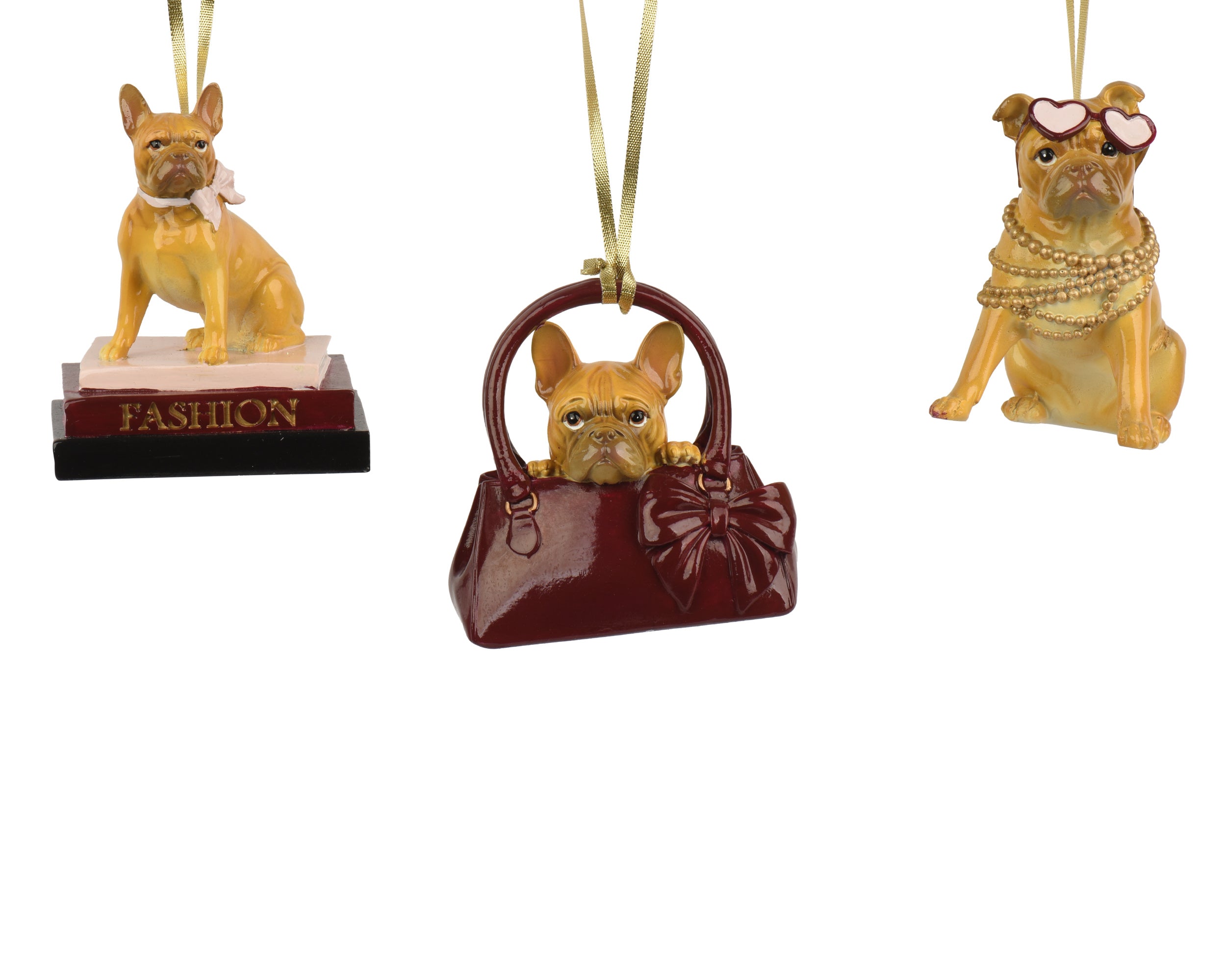 Decoris Hanging Decoration Polyresin Dog 9.5 cm