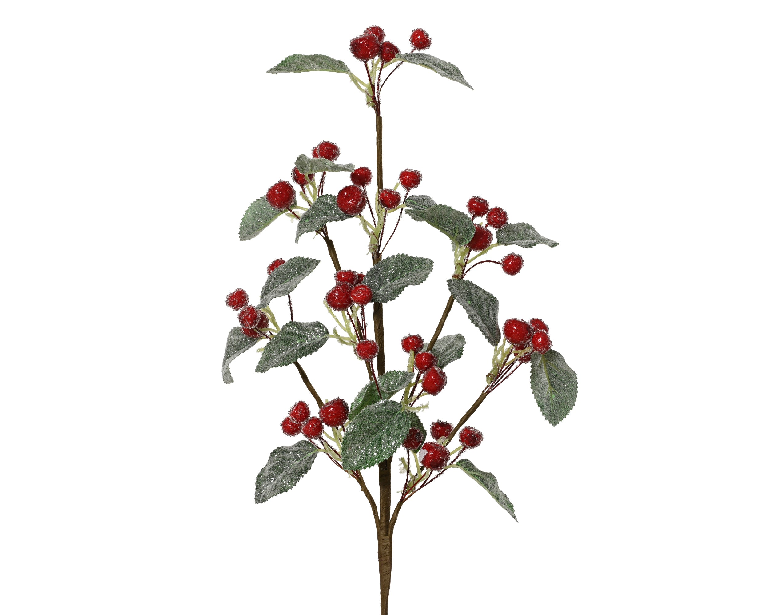 Everlands Berry Spray 65 cm Red with Sugar Finish