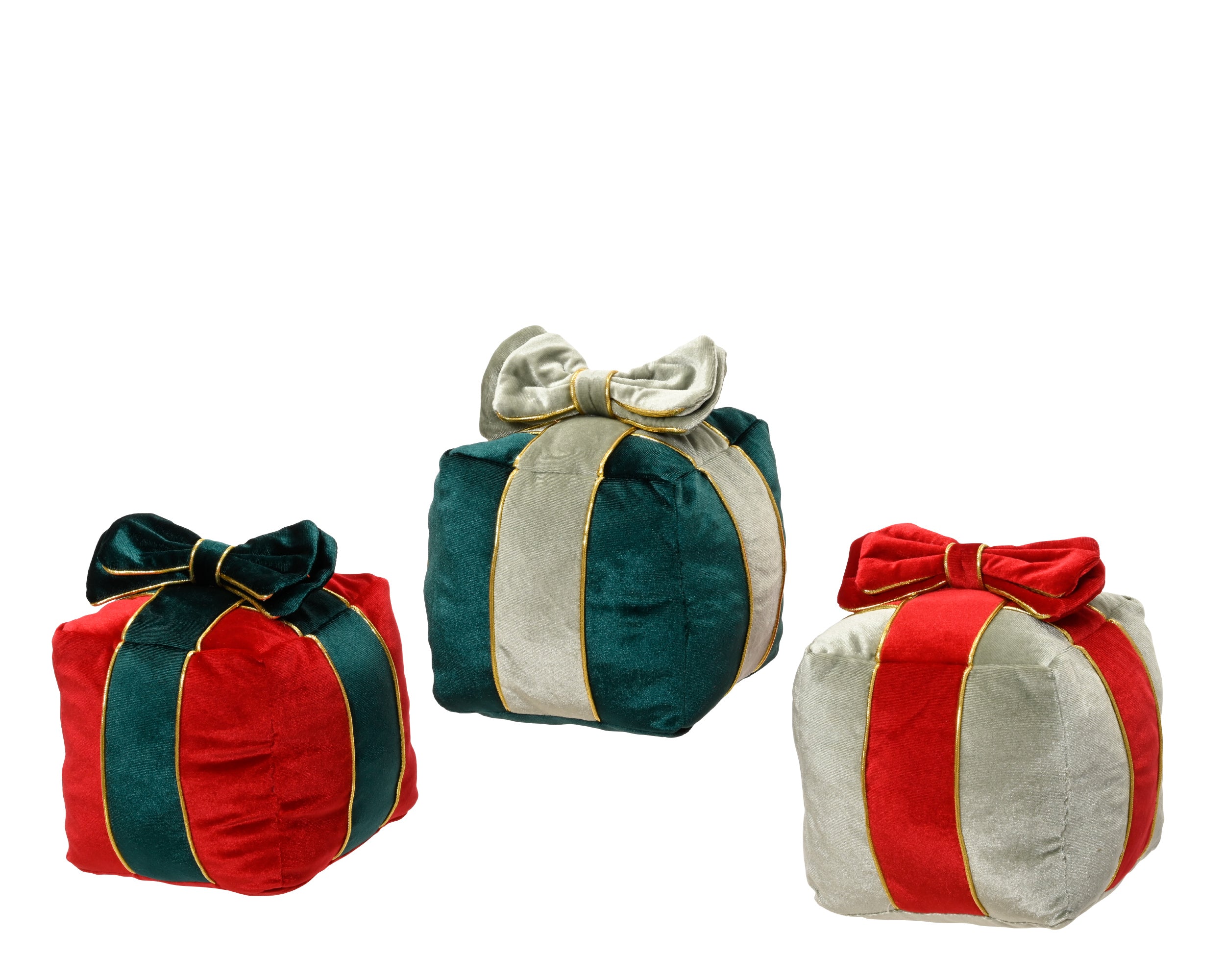 Decoris Velvet Giftbox Figure 36 x 36 x 38 cm Assorted Colours