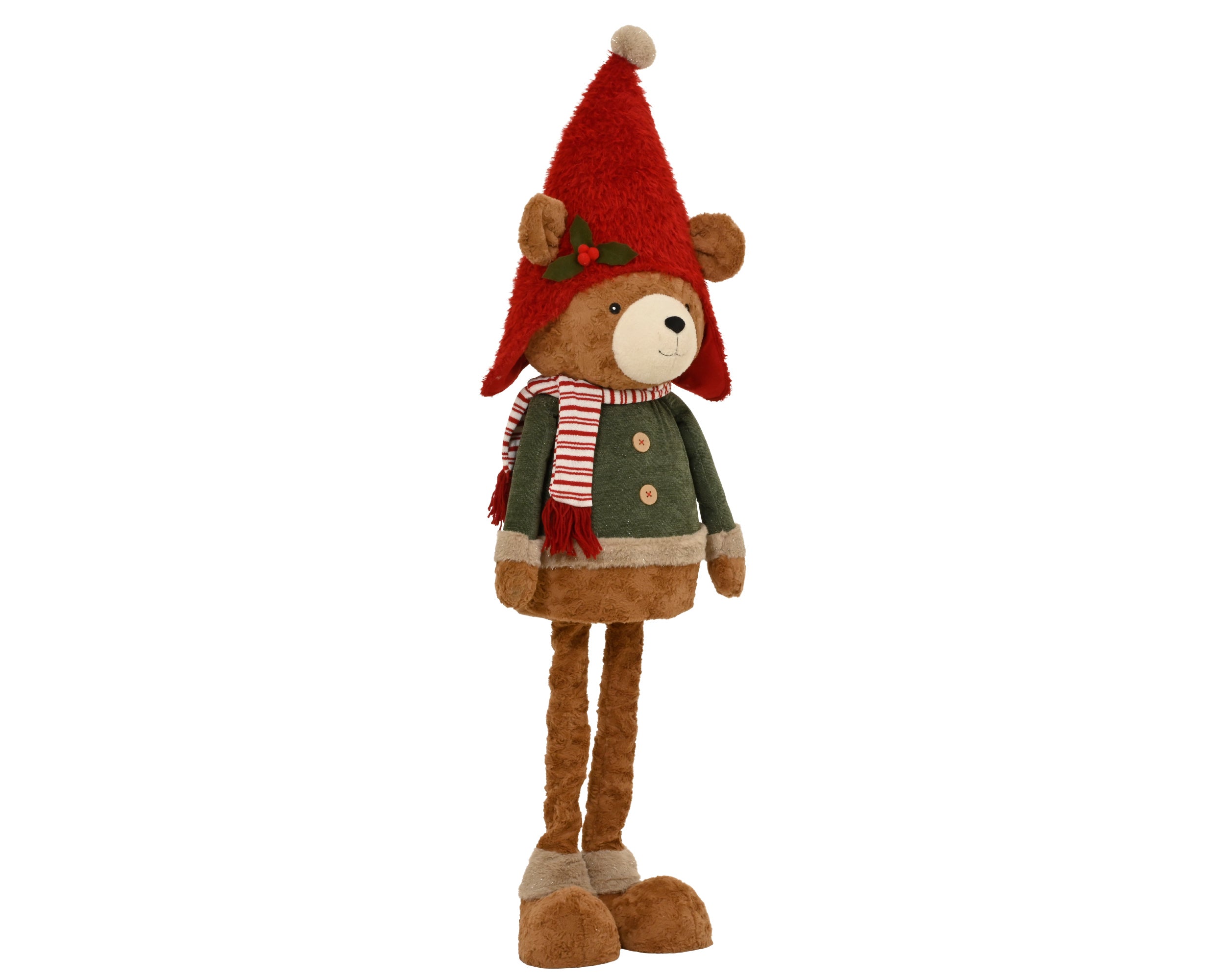 Decoris Standing Christmas Bear Figure 177 cm Polyester Brown