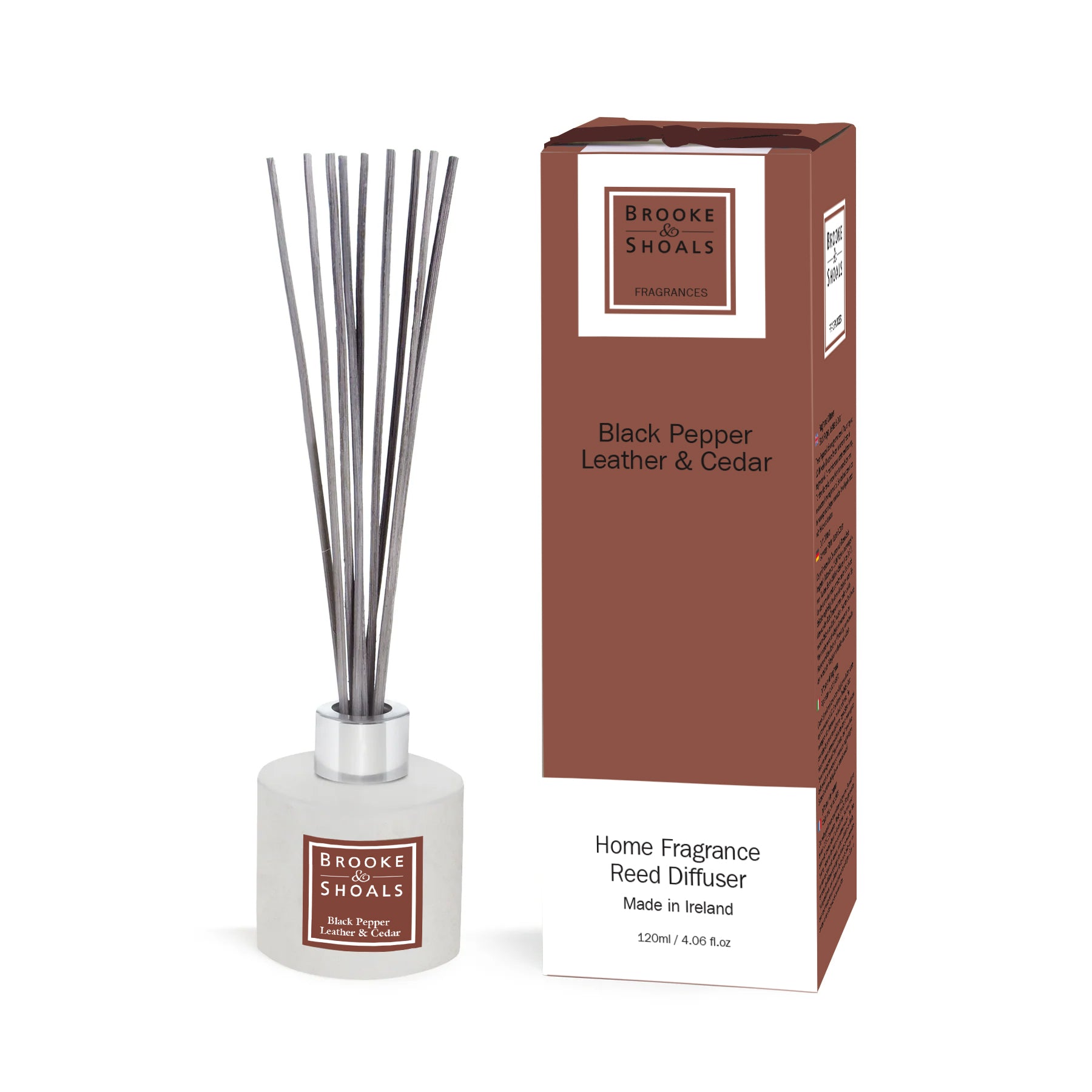 Brooke & Shoals Black Pepper, Leather & Cedar Reed Diffuser