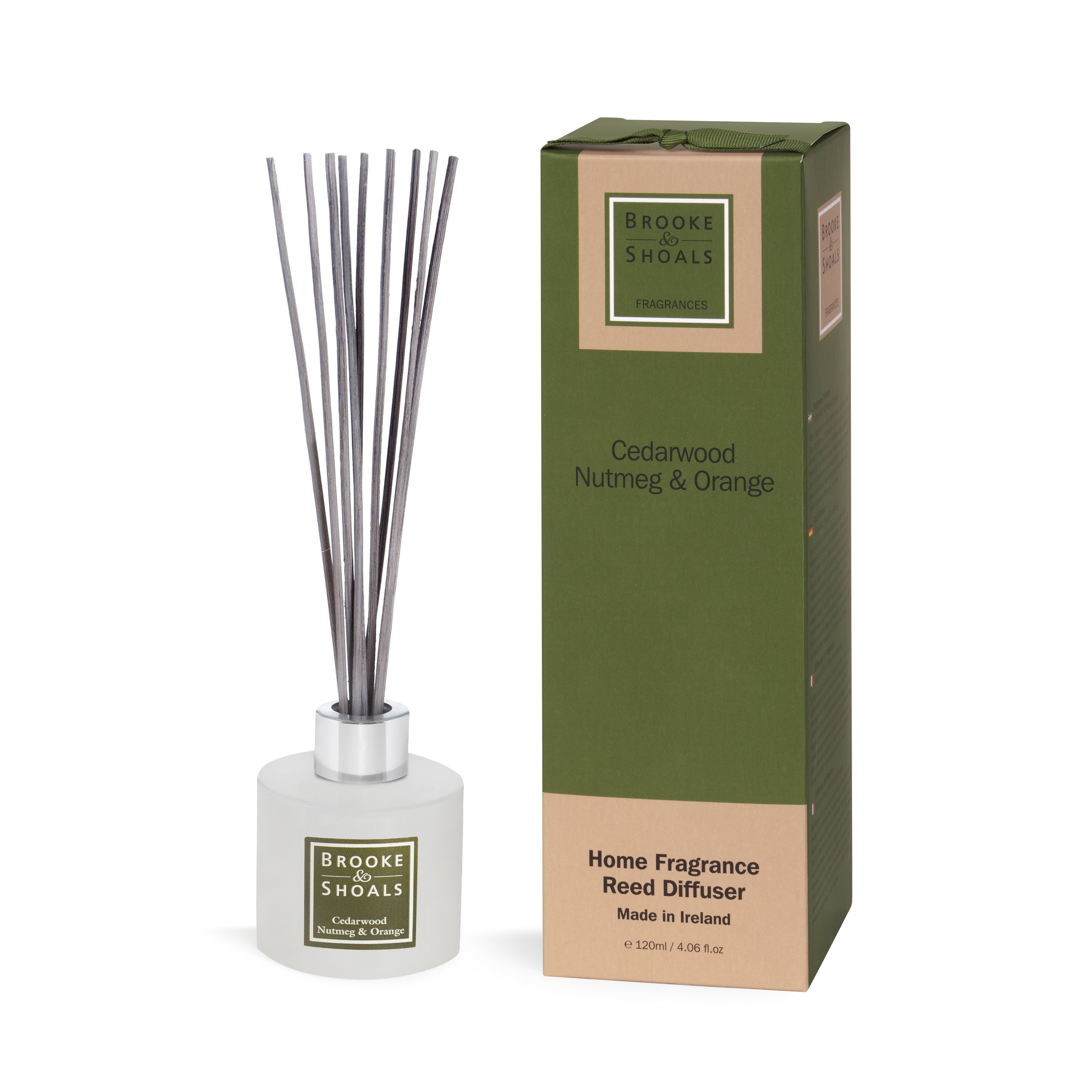 Brooke & Shoals Cedarwood, Nutmeg & Orange Reed Diffuser