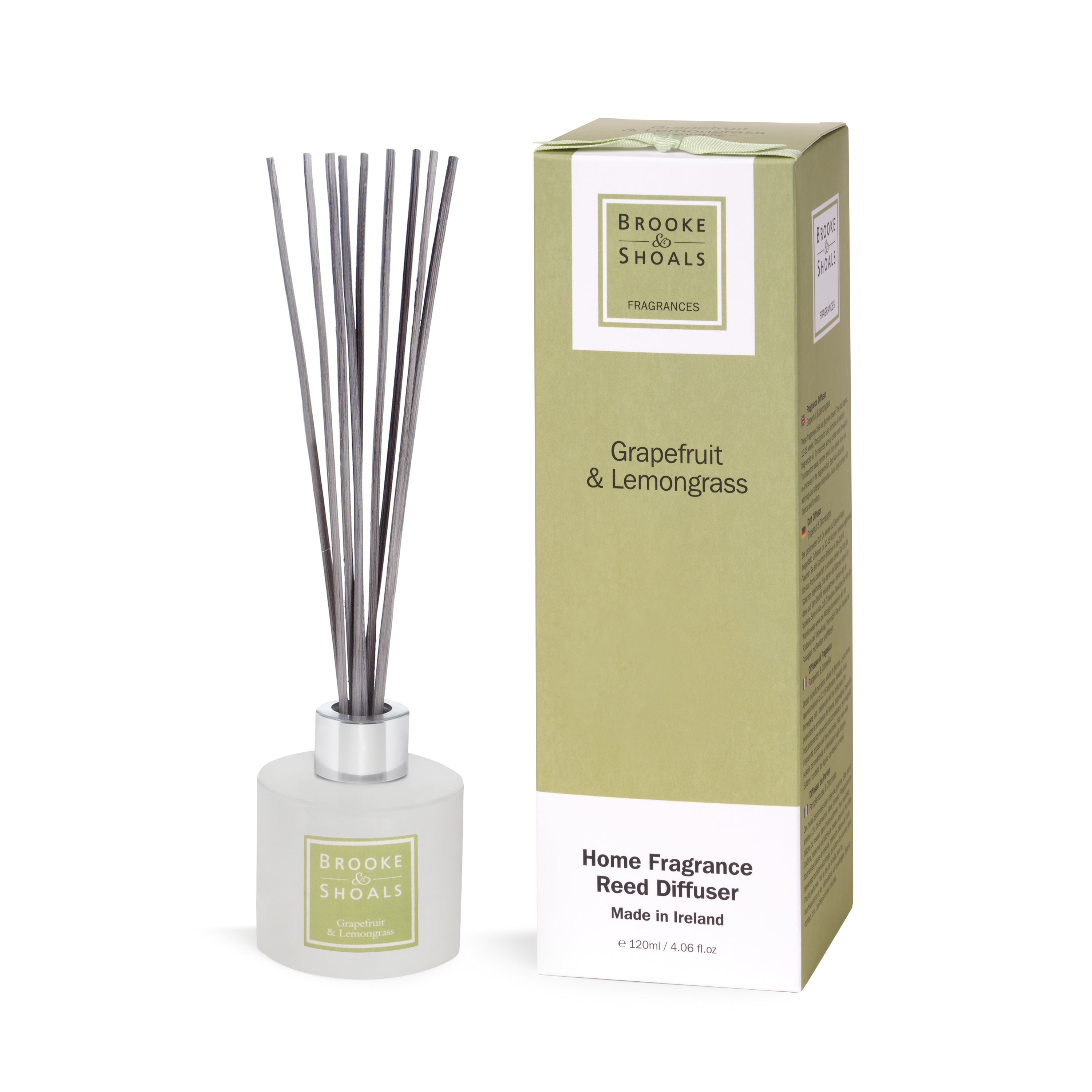 Brooke & Shoals Grapefruit & Lemongrass Reed Diffuser