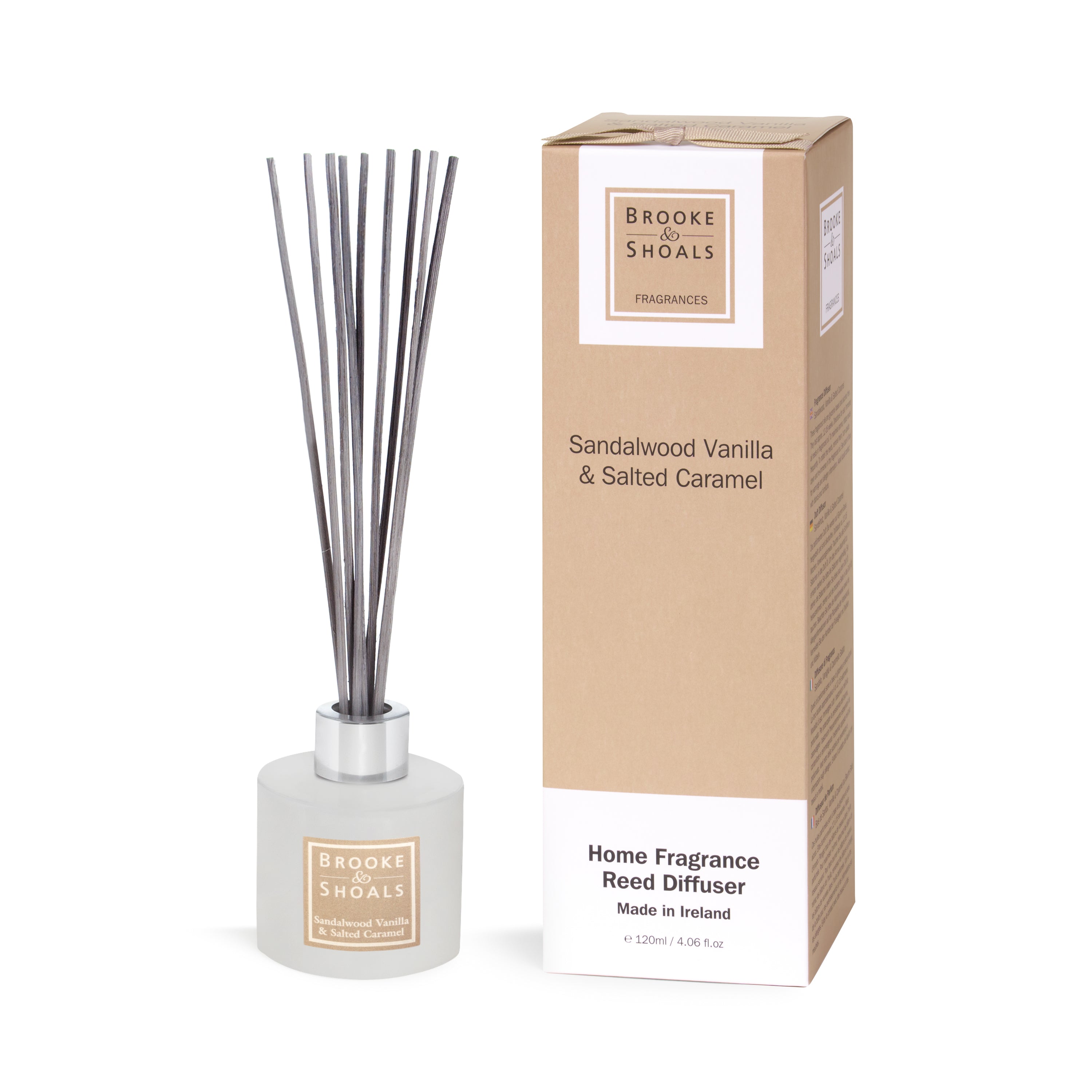 Brooke & Shoals Sandalwood, Vanilla & Salted Caramel Reed Diffuser