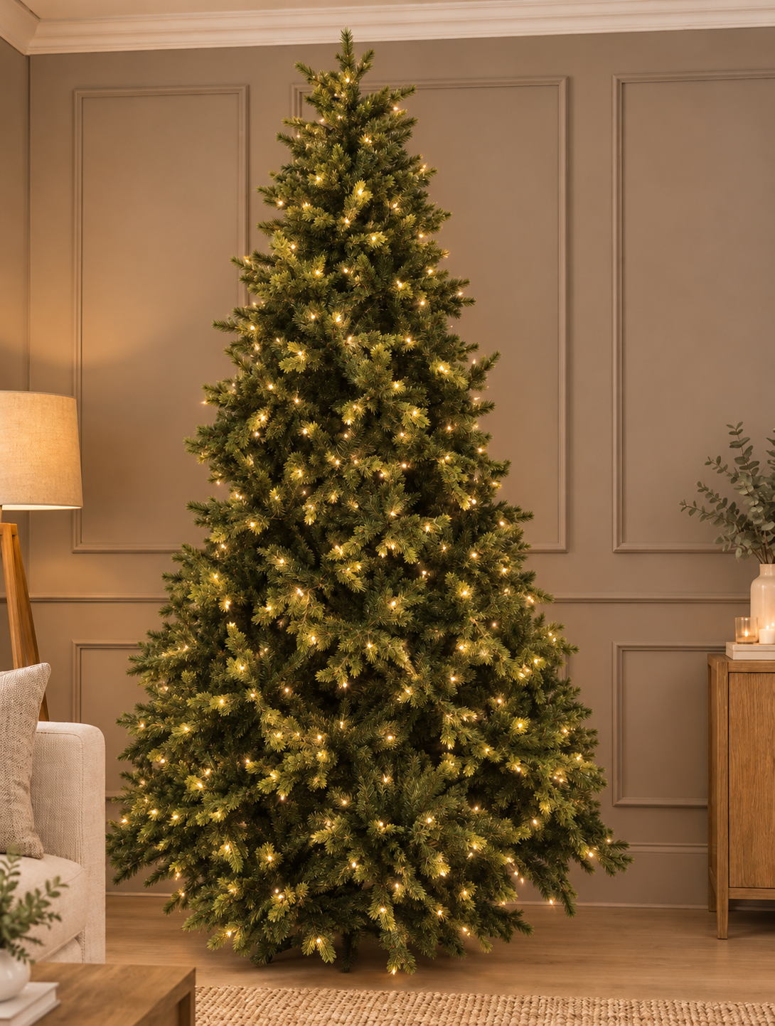 8ft Pre lit Malmo Spruce Tree