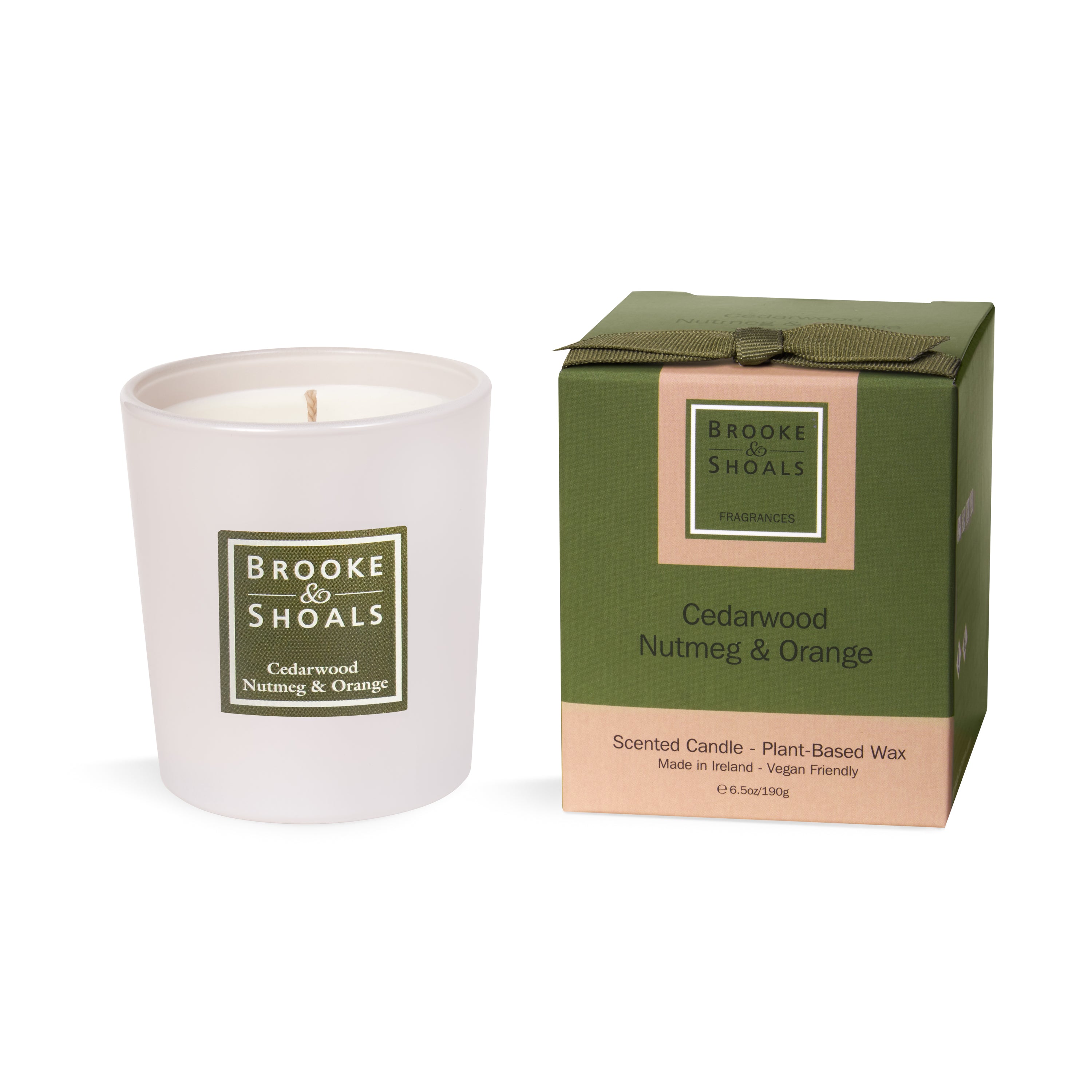 Brooke & Shoals Cedarwood, Nutmeg & Orange Scented Candle