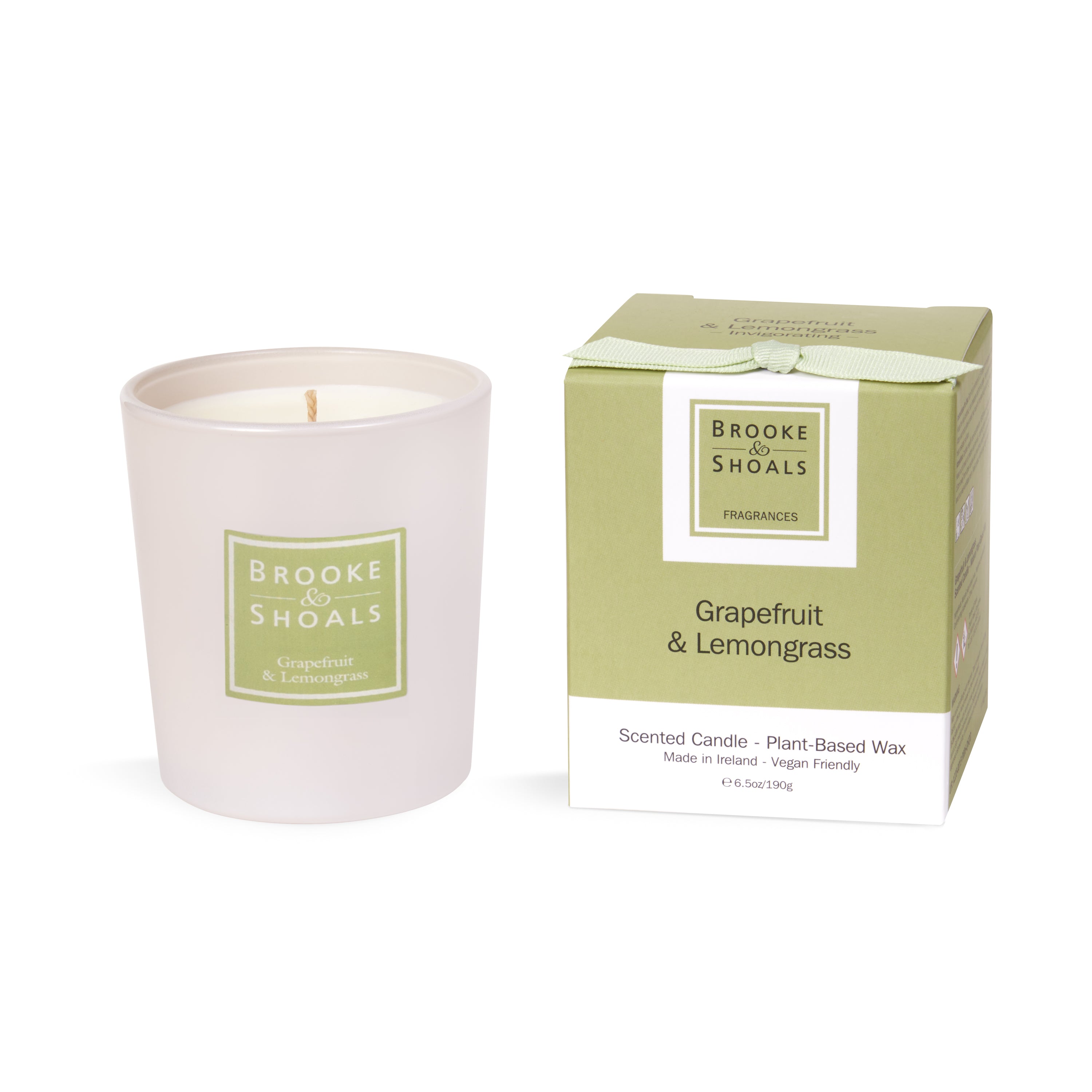 Brooke & Shoals Grapefruit & Lemongrass Scented Candle