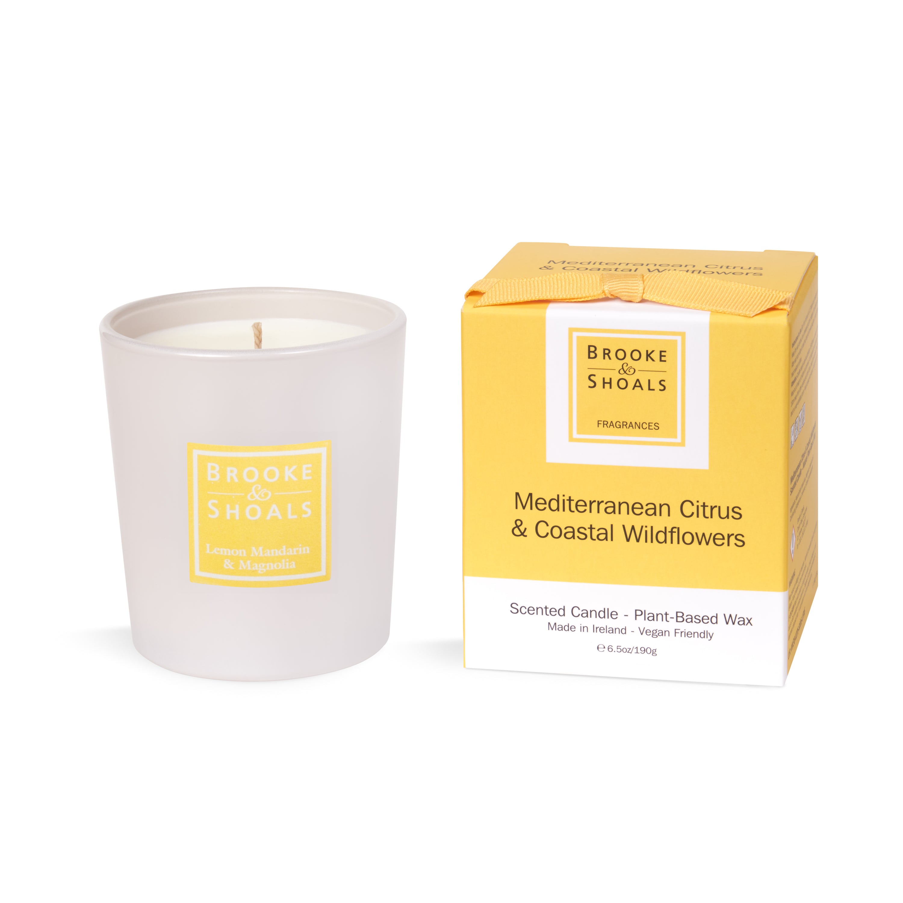 Brooke & Shoals Mediterranean Citrus & Coastal Wildflowers Scented Candle
