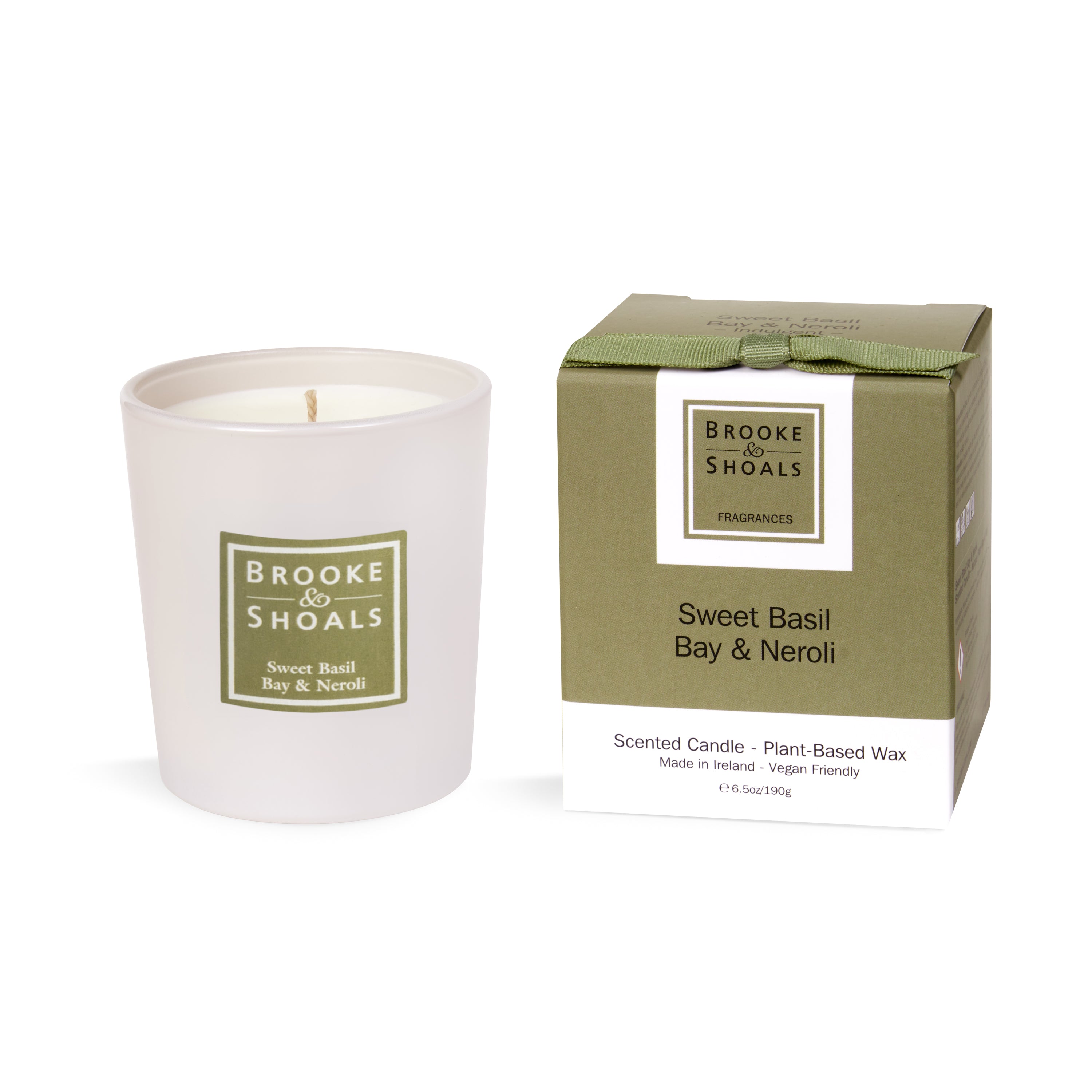 Brooke & Shoals Sweet Basil, Bay & Neroli Scented Candle