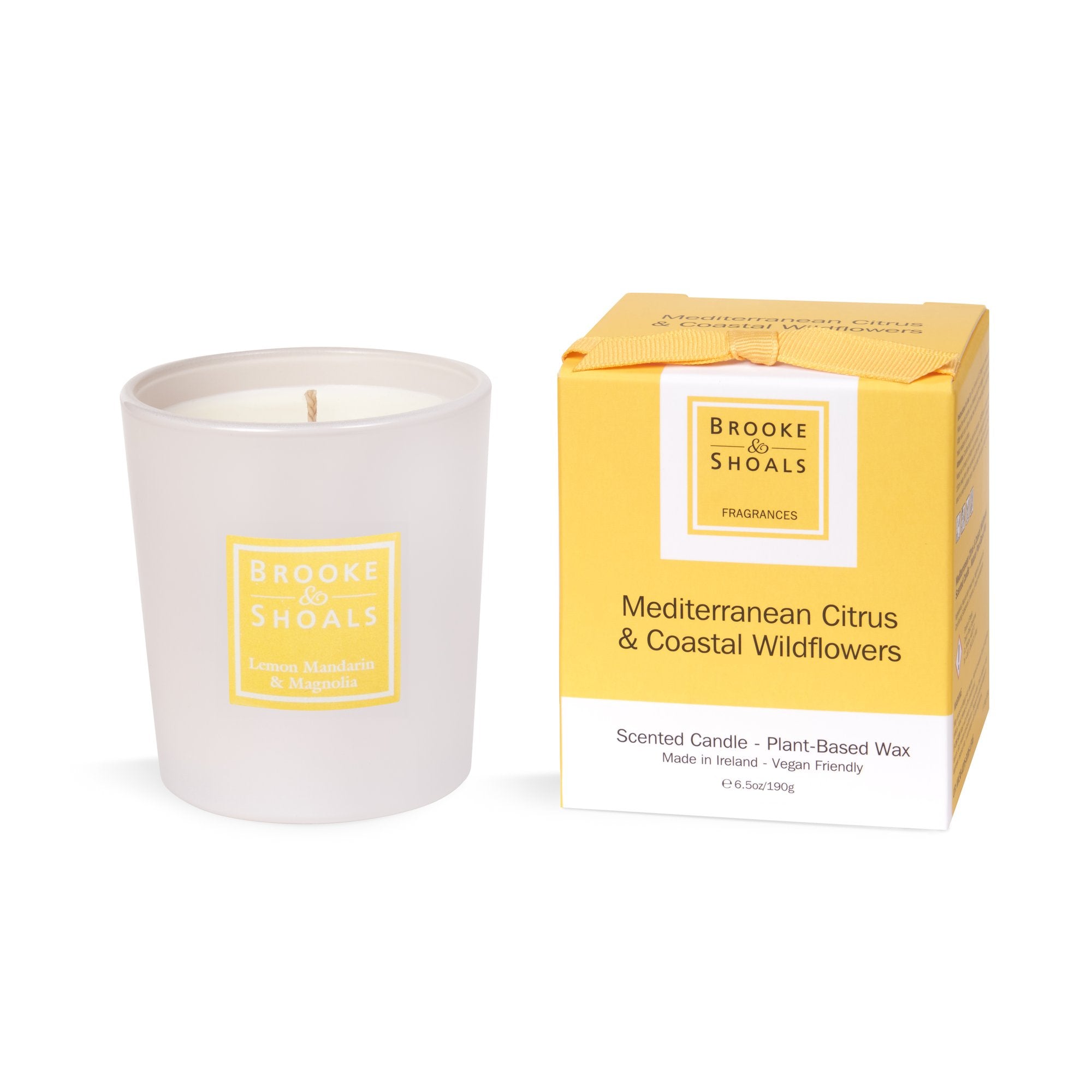 Mediterranean Citrus & Coastal Wildflowers Travel Candle