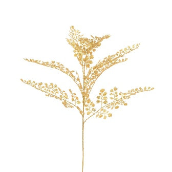 Sparkle Maidenhair Spray 55cm - Gold
