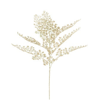 Sparkle Maidenhair Spray 55cm - Platinum