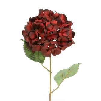 Luxury Hydrangea 68cm - Dark Red