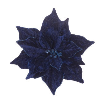 Velvet Luxe Poinsettia Clip 23cm