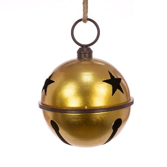 Metal Bell with Star 33cm