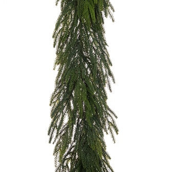 Waxed Pine Garland 180cm