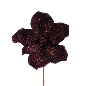 Glitter Magnolia Stem 48cm