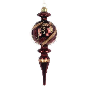 Zahra Glass Finial 21cm