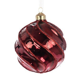 Catalina Glass Bauble 10cm