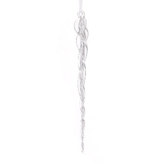 Glass Icicle Hanger 24cm