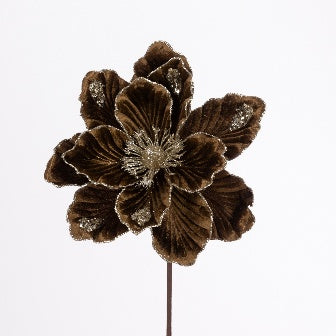 Velvet Magnolia Stem 45cm